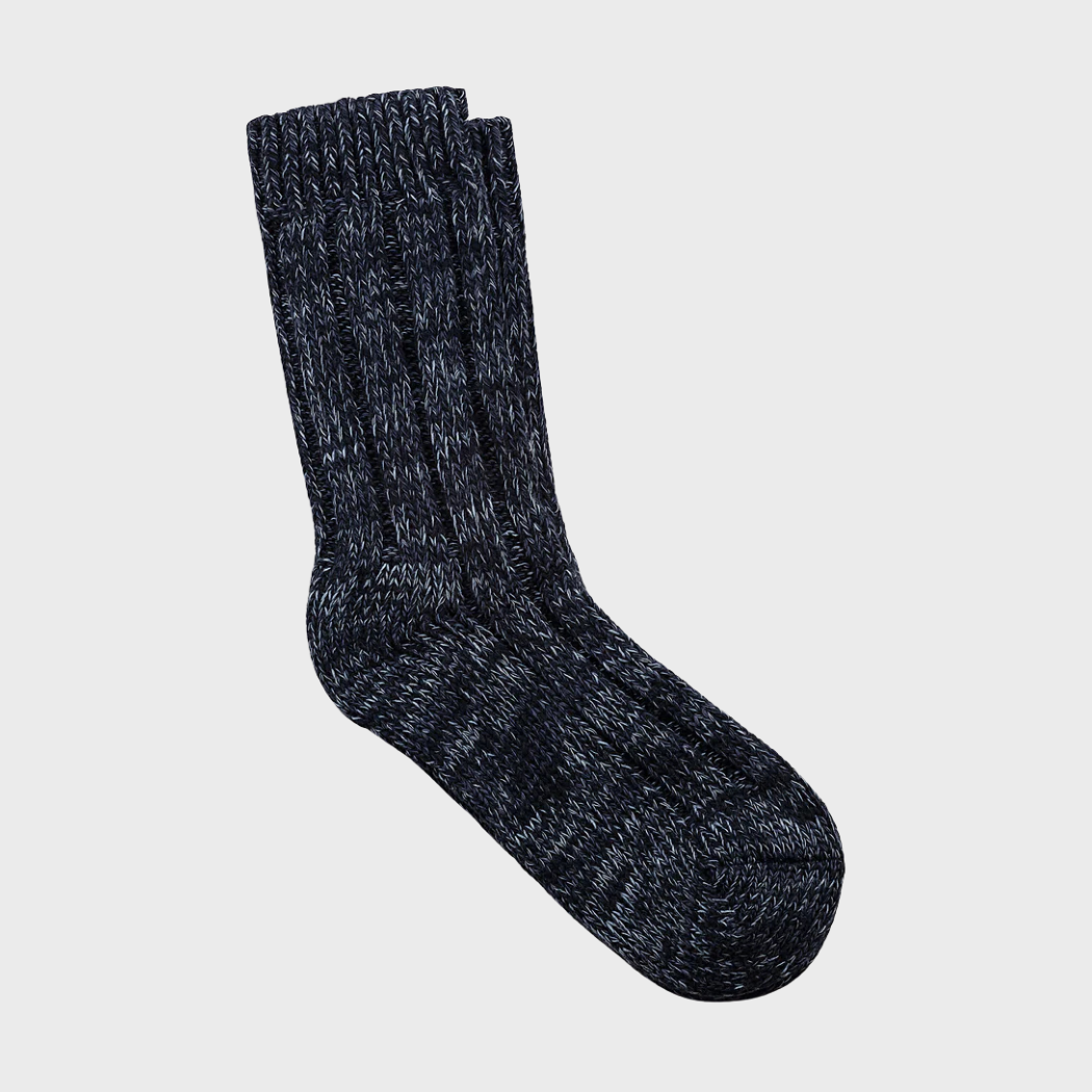 Cotton Twist Socks in Blue