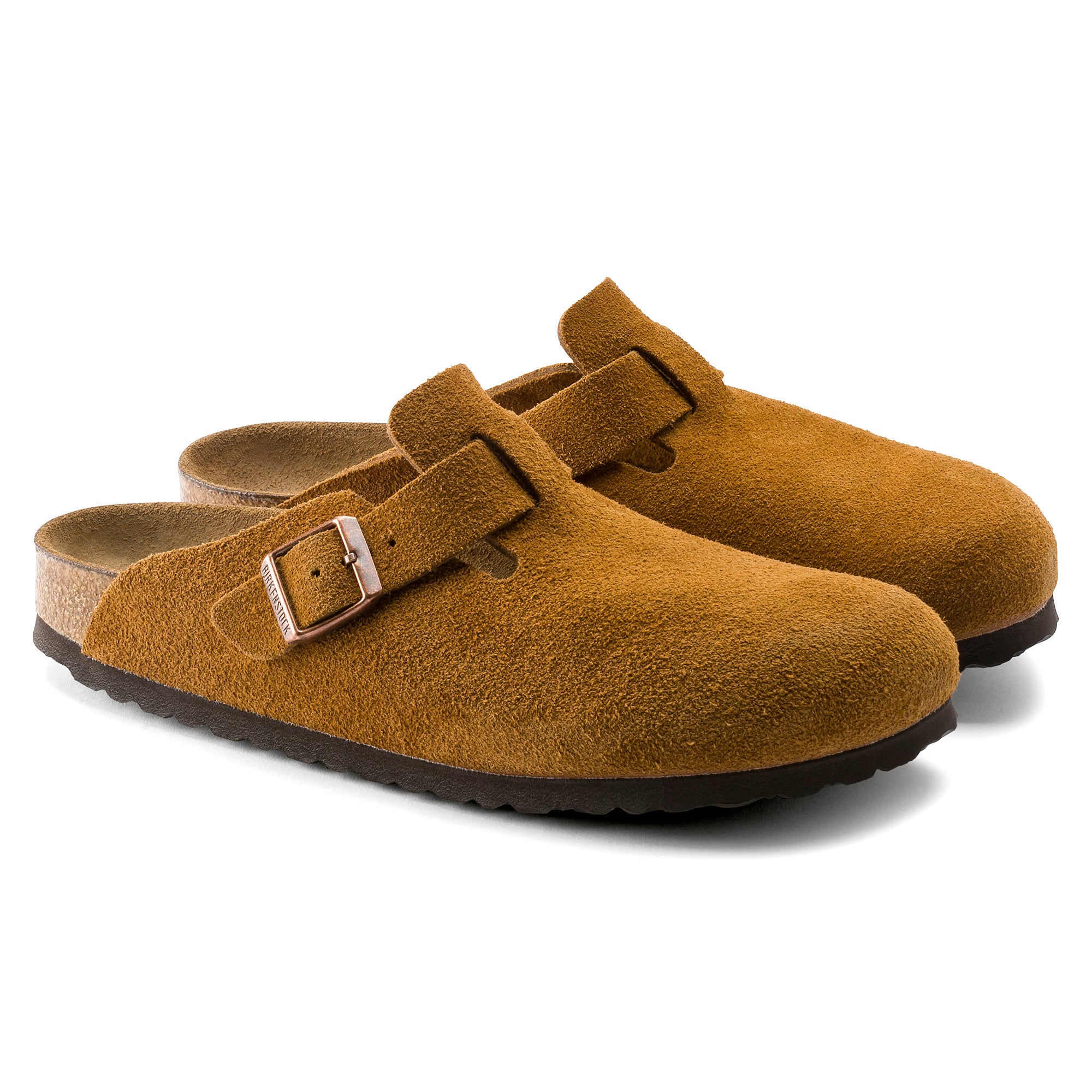 Boston Suede Leather in Mink (Soft Footbed)