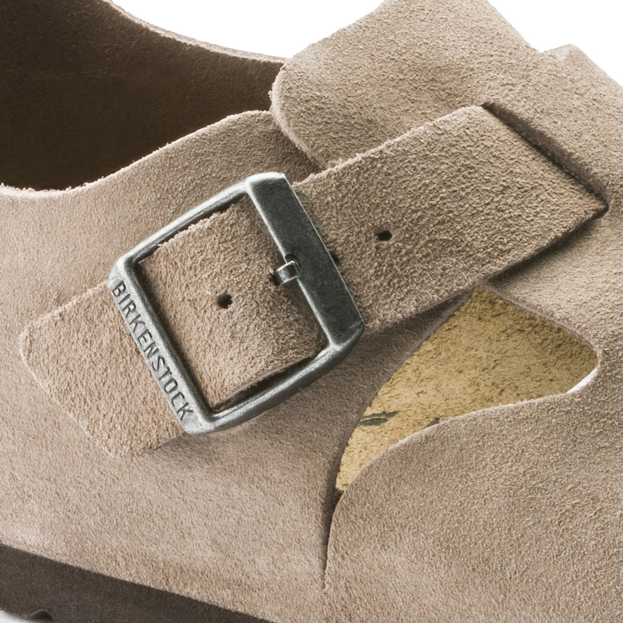 London Suede Leather in Taupe
