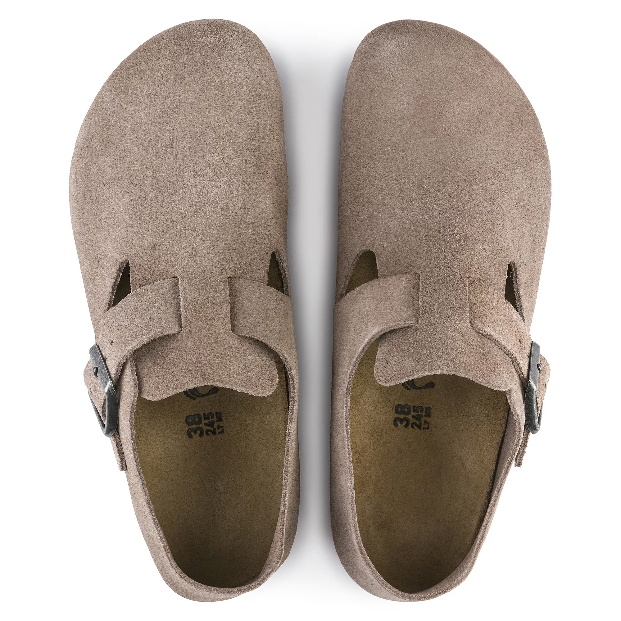 London Suede Leather in Taupe