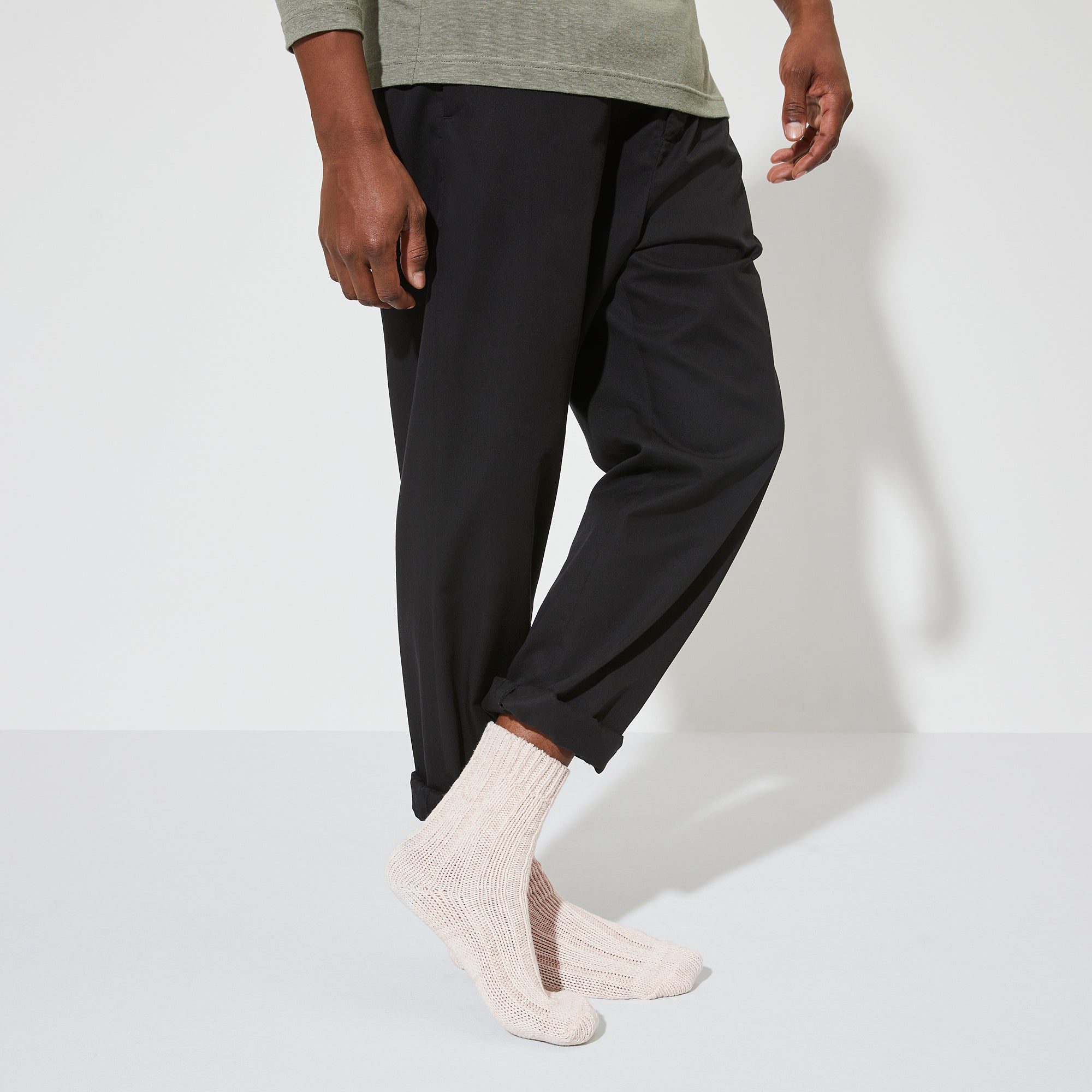 Cotton Twist Socks in Off-White