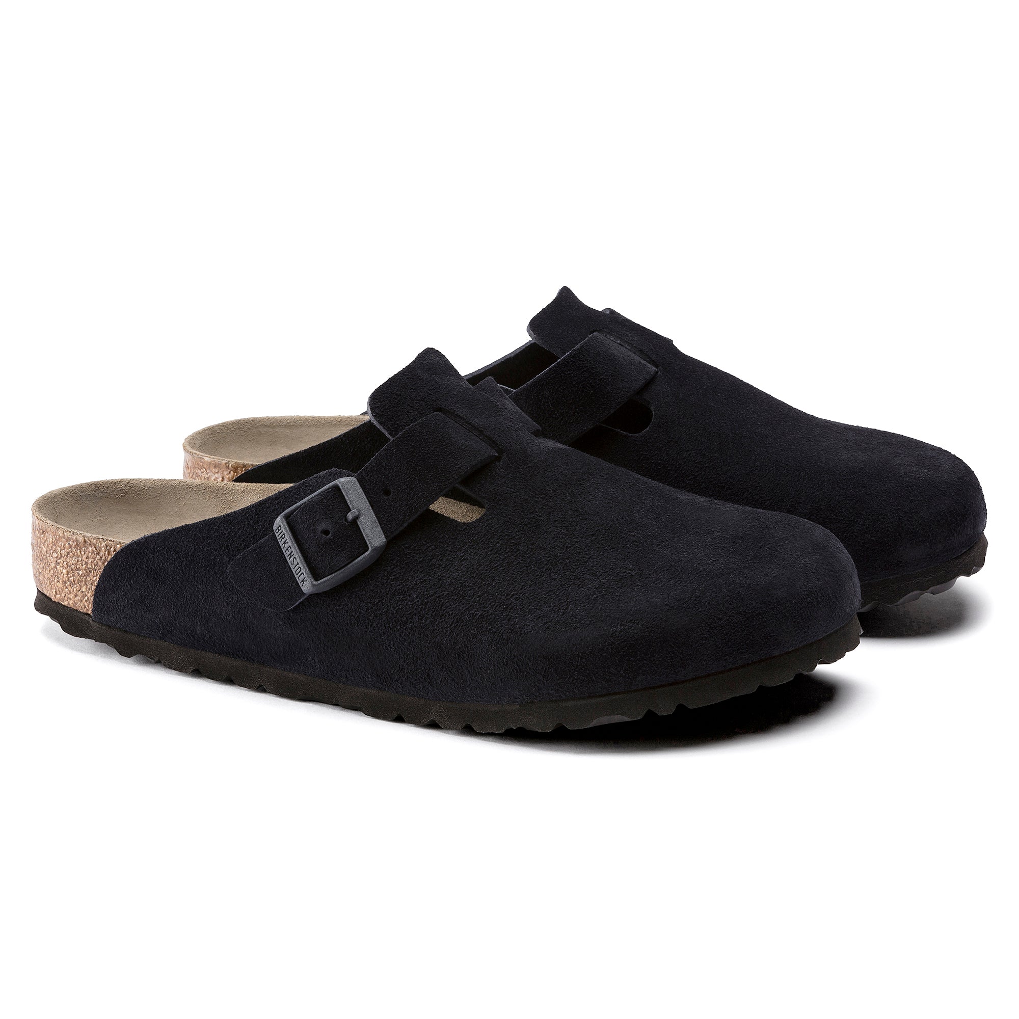 Boston Suede Leather in Midnight (Soft Footbed)