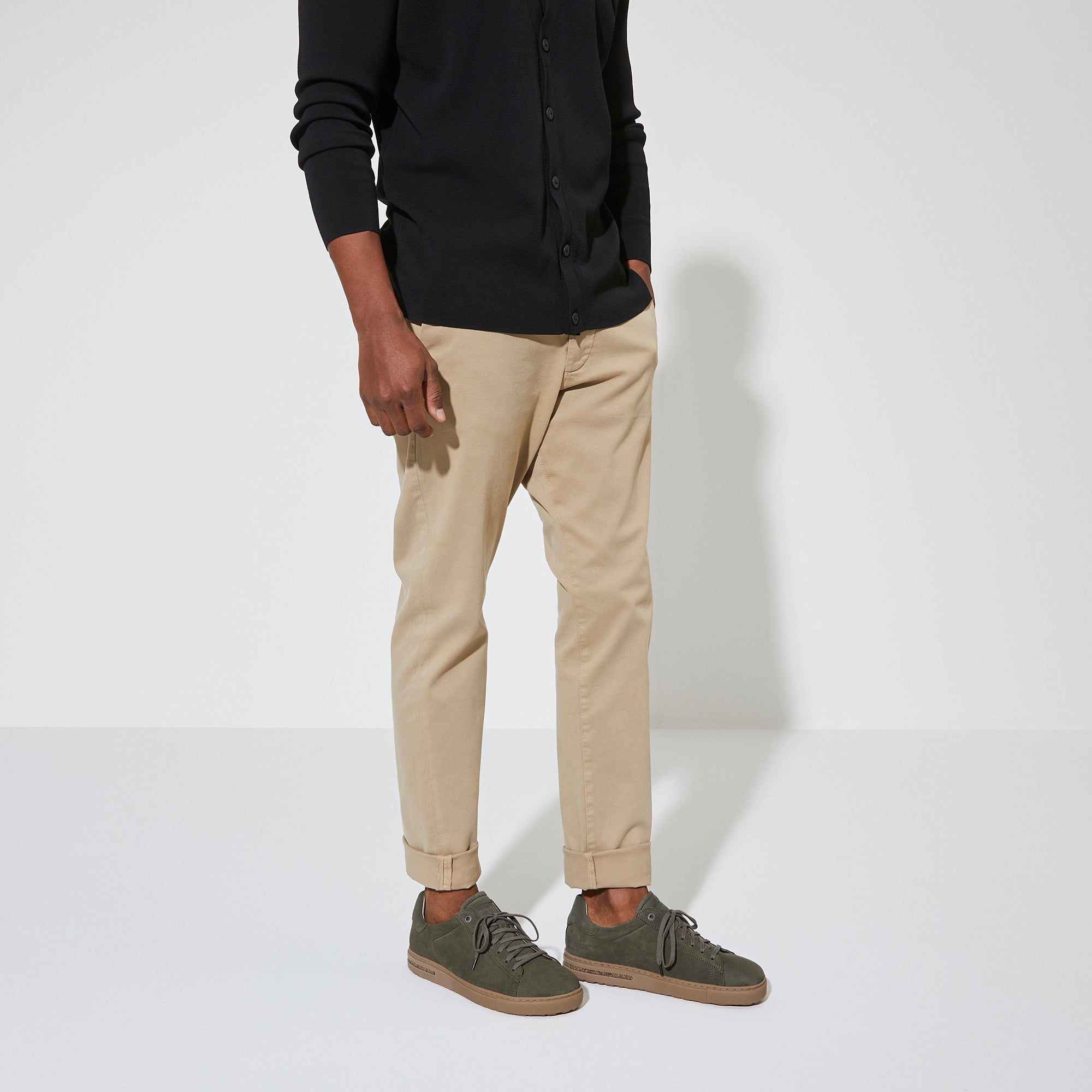 Bend Suede Leather in Thyme