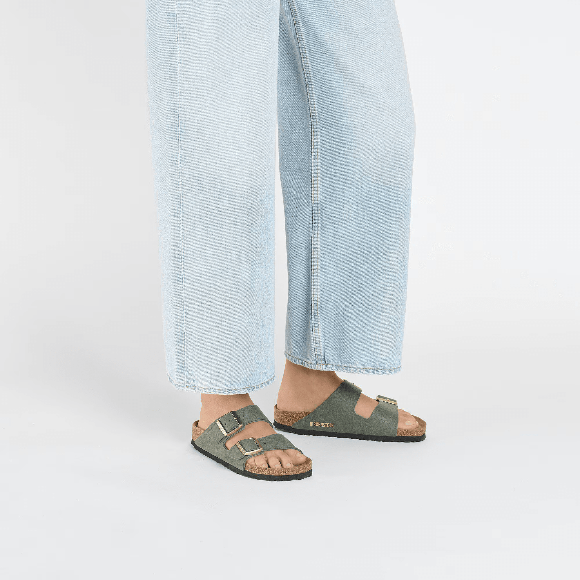 Arizona Synthetic in Soft Birki Vegan Thyme - Milu James St