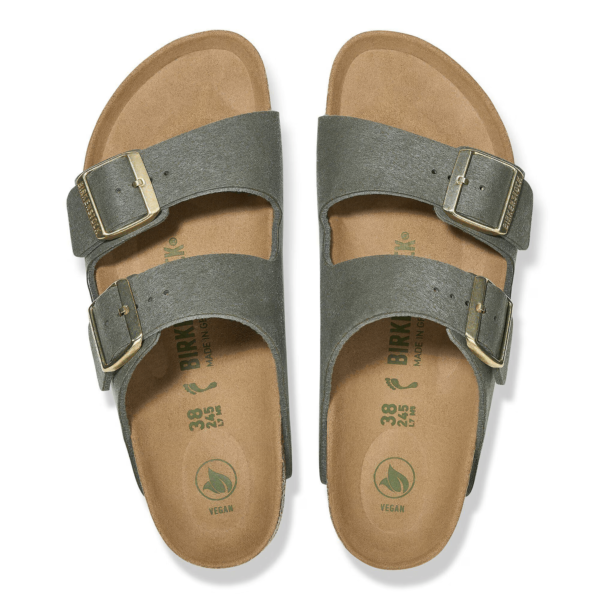 Arizona Synthetic in Soft Birki Vegan Thyme - Milu James St