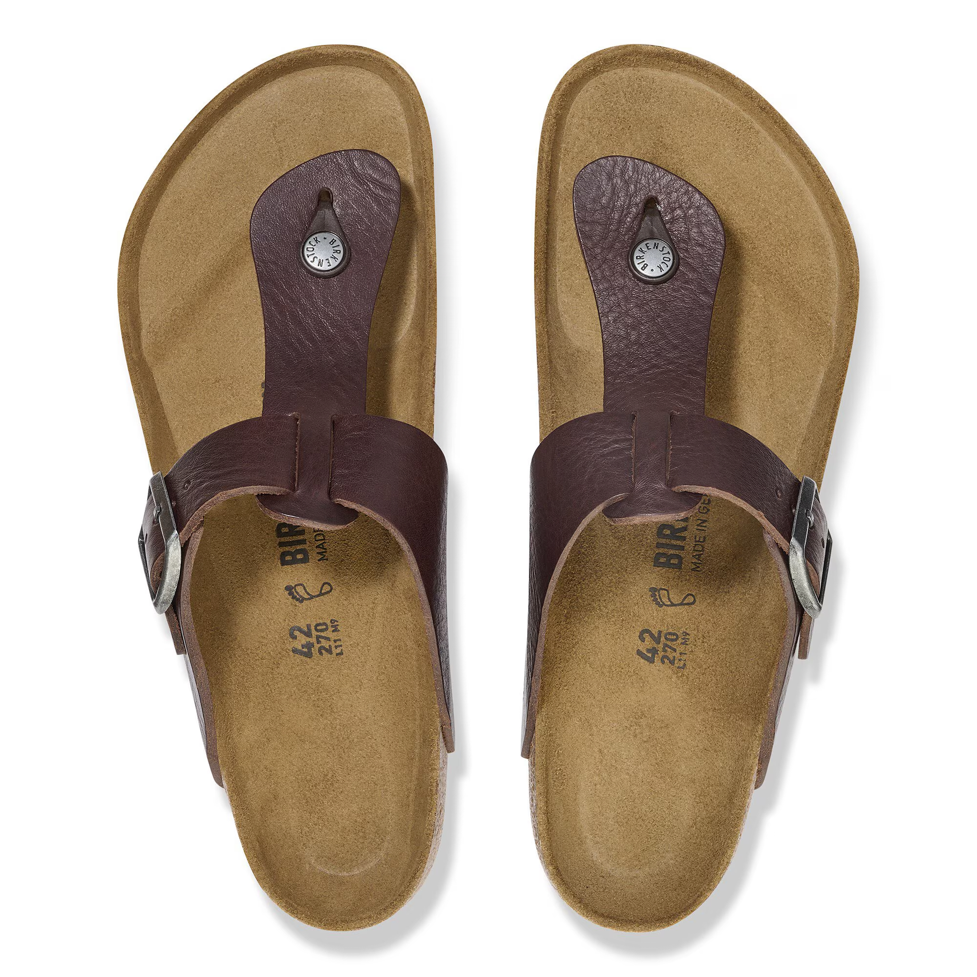 Safaga Natural Leather in Vintage Wood Roast