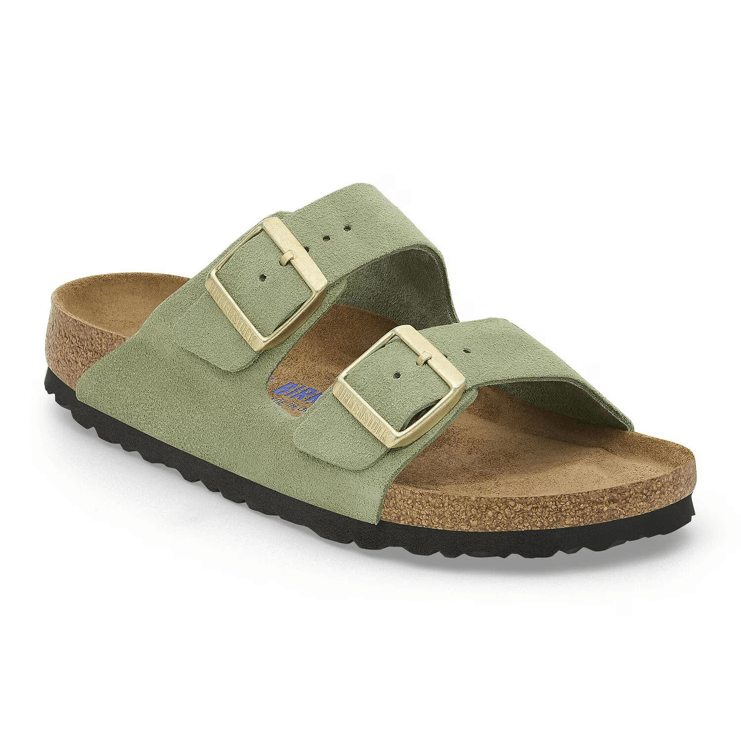 Arizona Suede Leather in Green Tea (Soft Footbed)