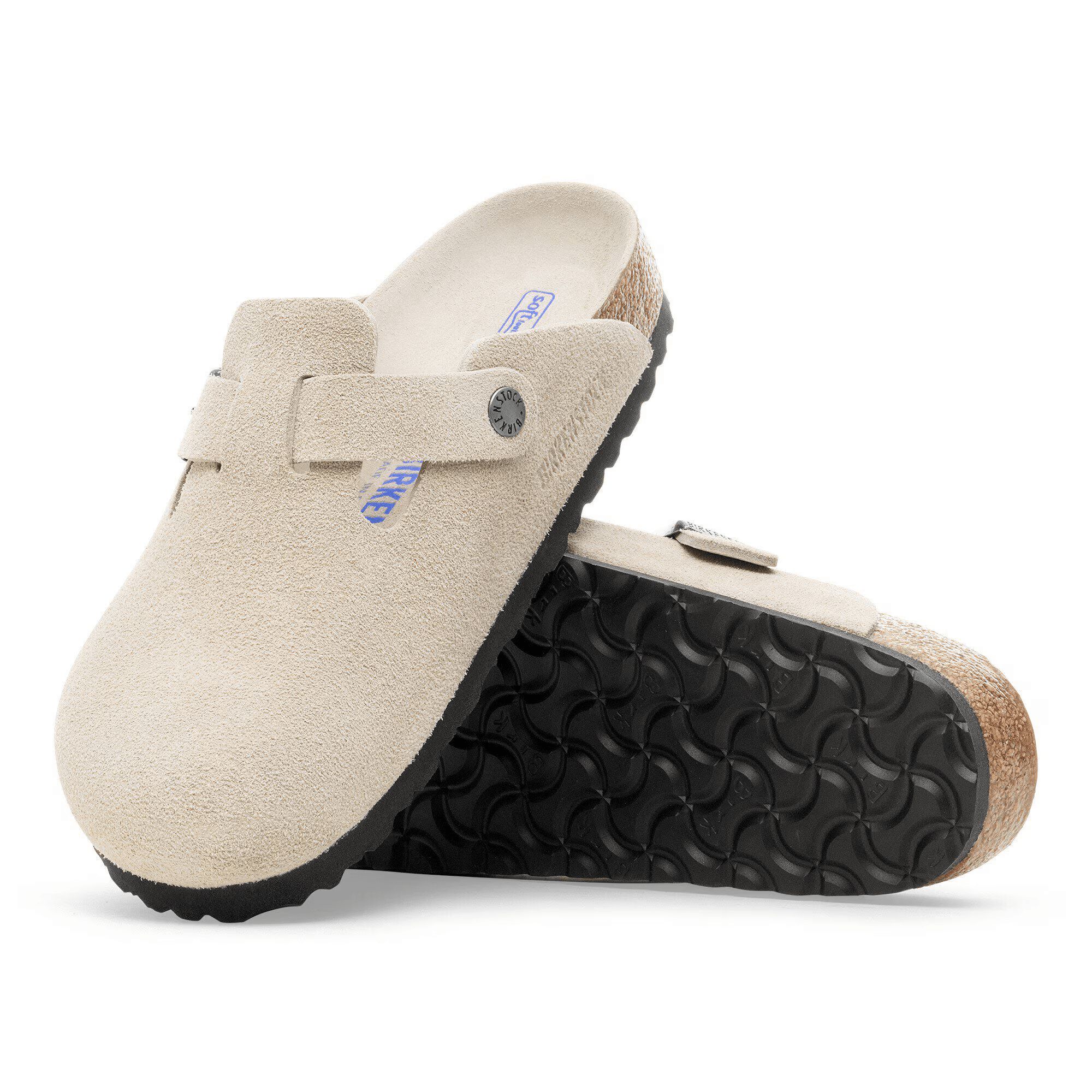 Boston Suede Leather in Oyster Tonal (Soft Footbed) - Milu James St