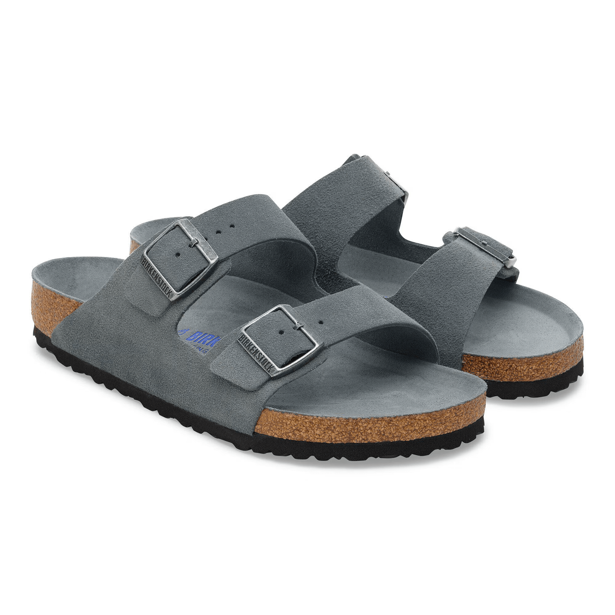 Arizona Suede Leather in Basalt Grey Tonal (Soft Footbed)