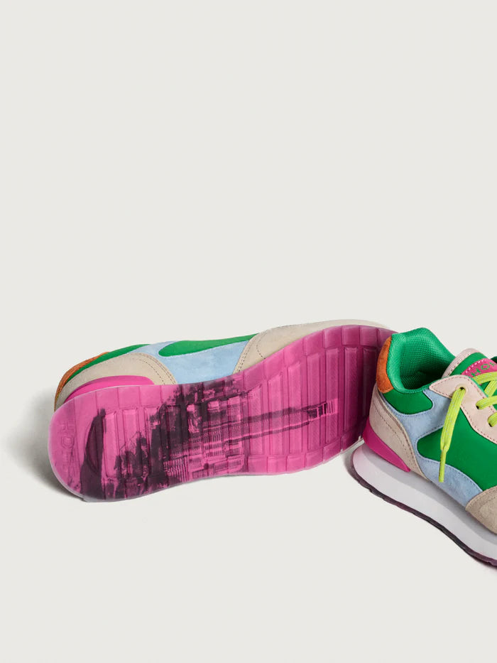 Women's City Gold Coast Sneaker in Green - Milu James St