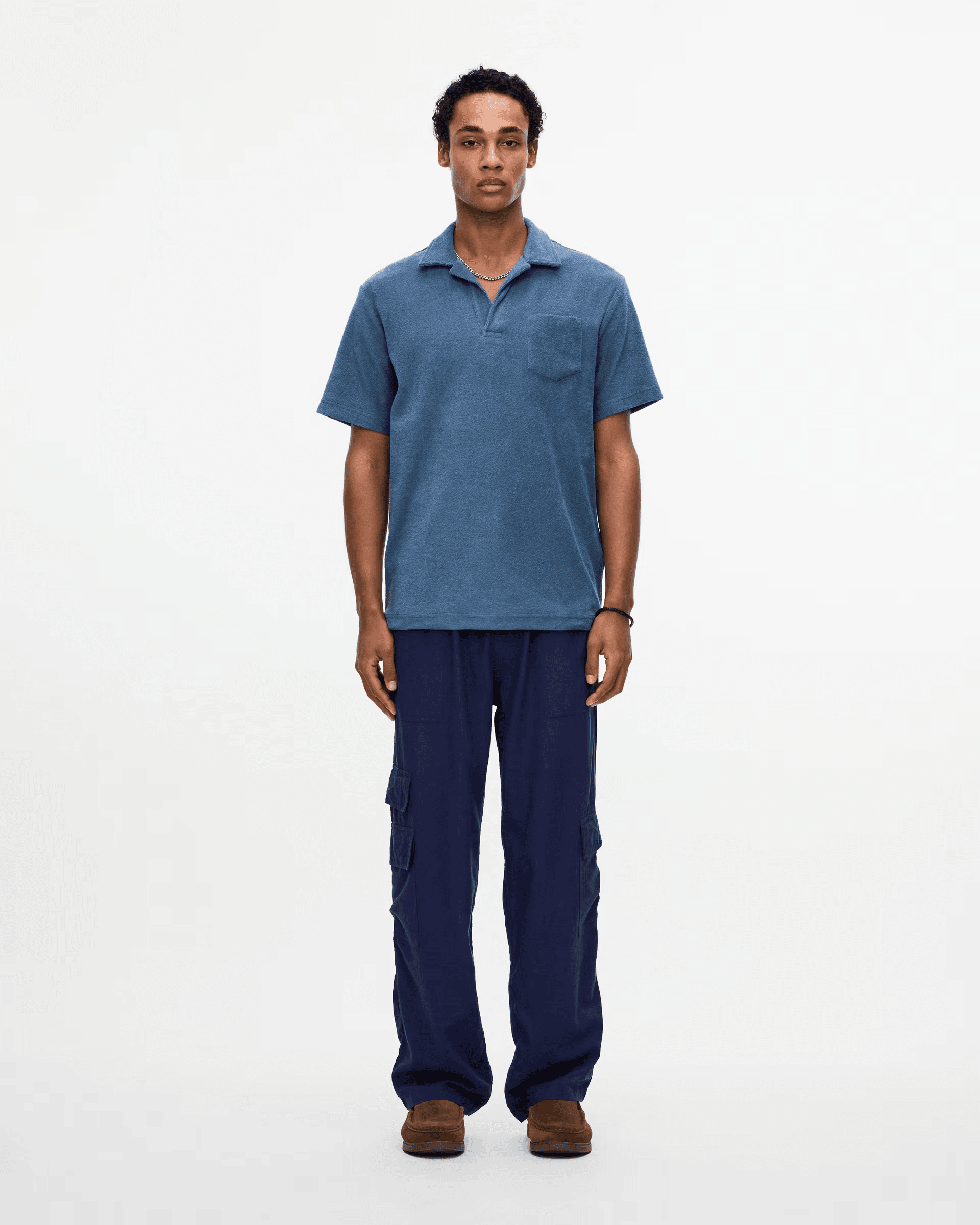 Polo Terry Shirt in Coronet