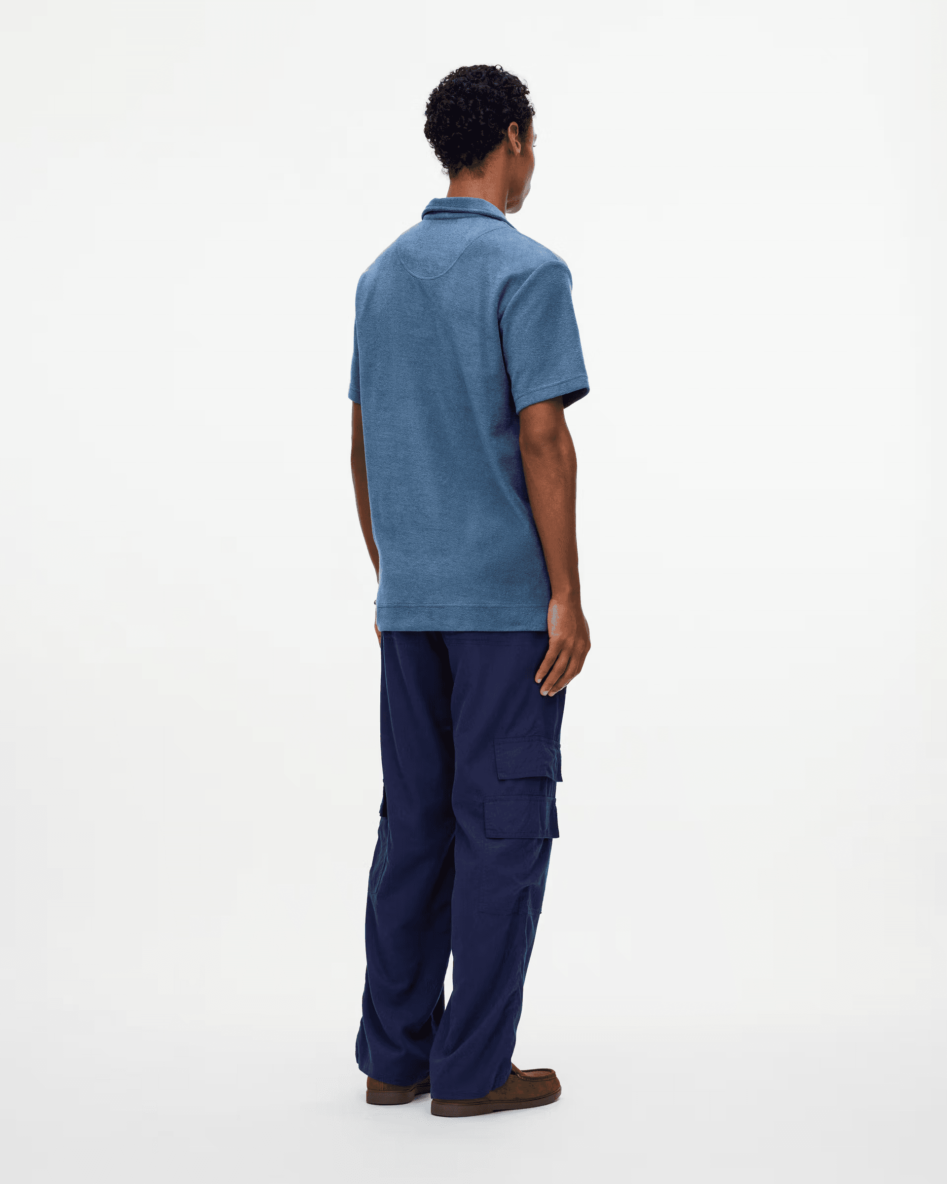 Polo Terry Shirt in Coronet - Milu James St