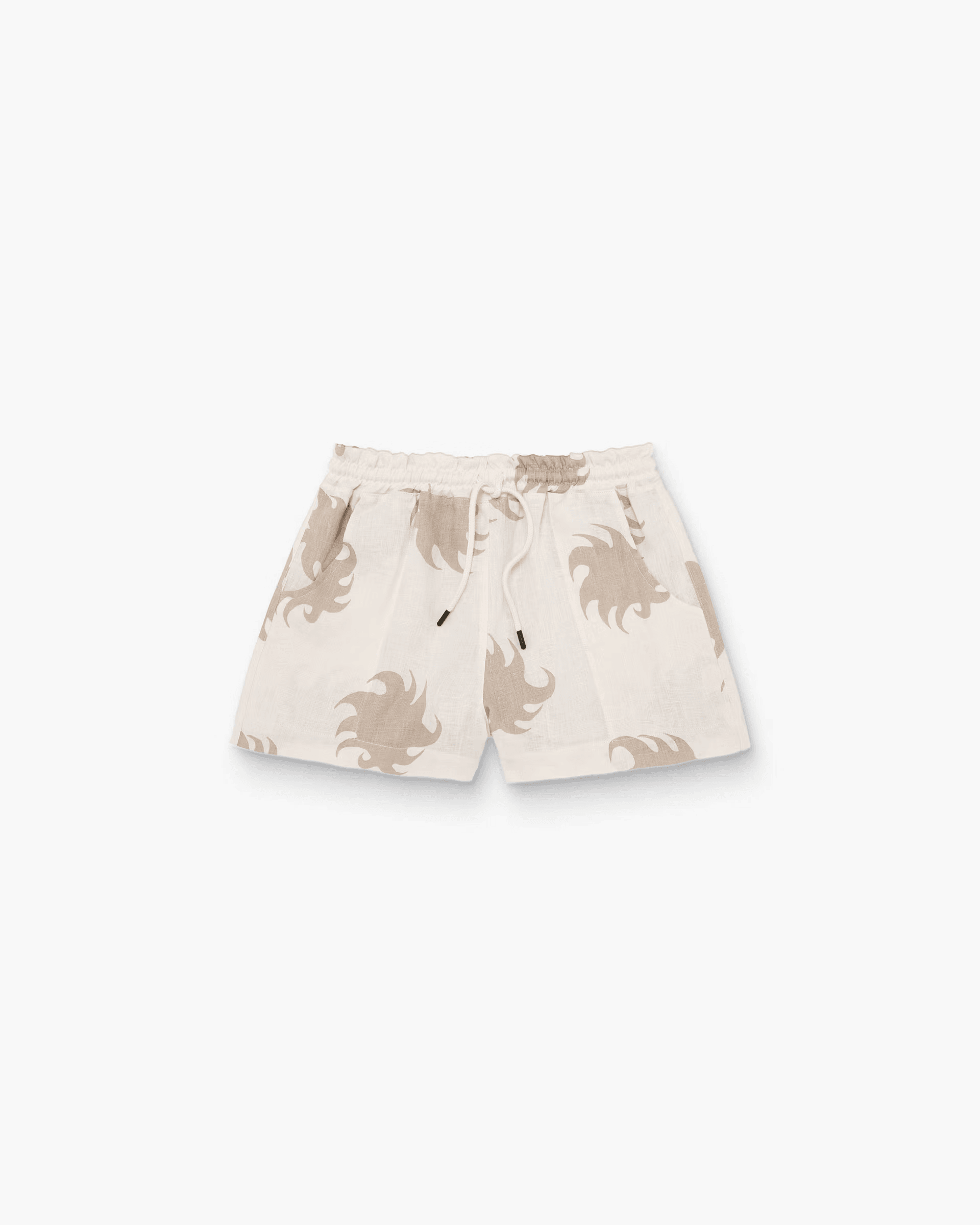 Linen Shorts in Hazel Ember Drizzle