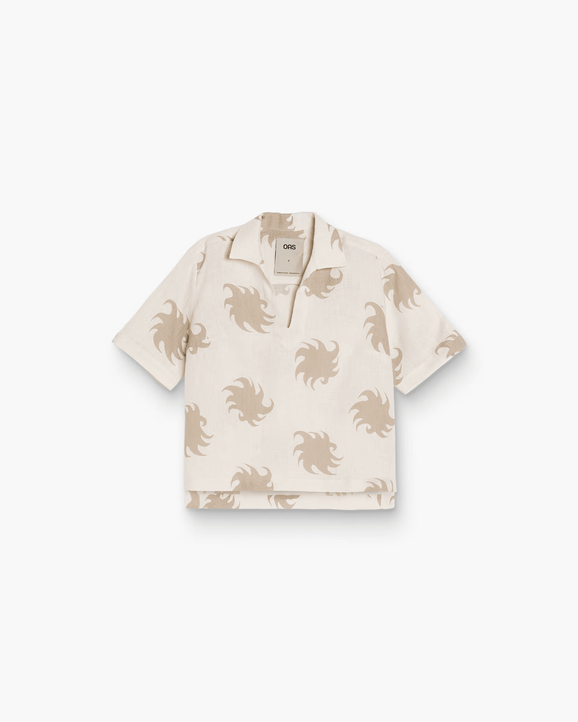 Linen Shirt in Hazel Ember Jaffa