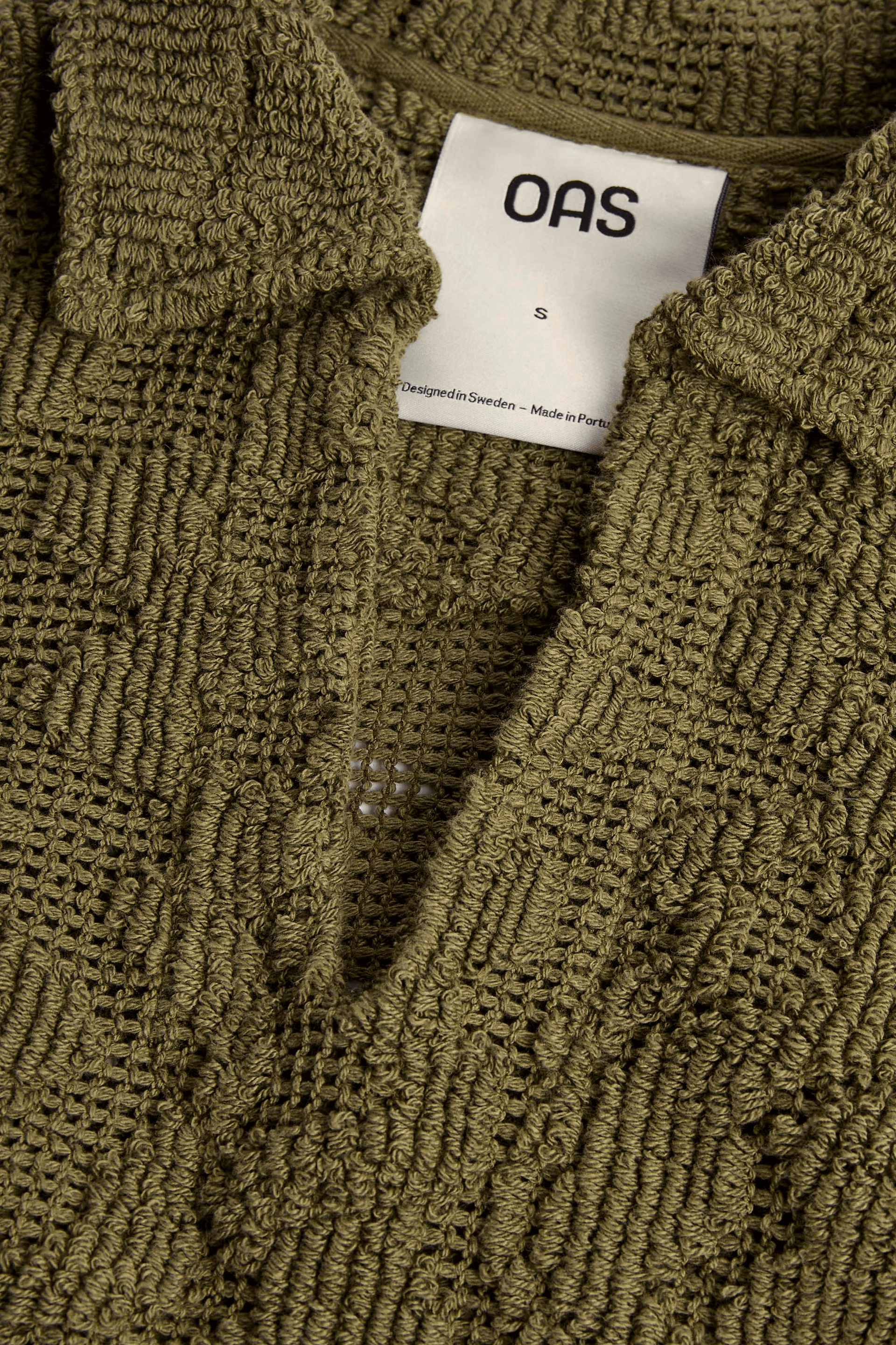 Crochet Shirt in Pine Verve Jaffa