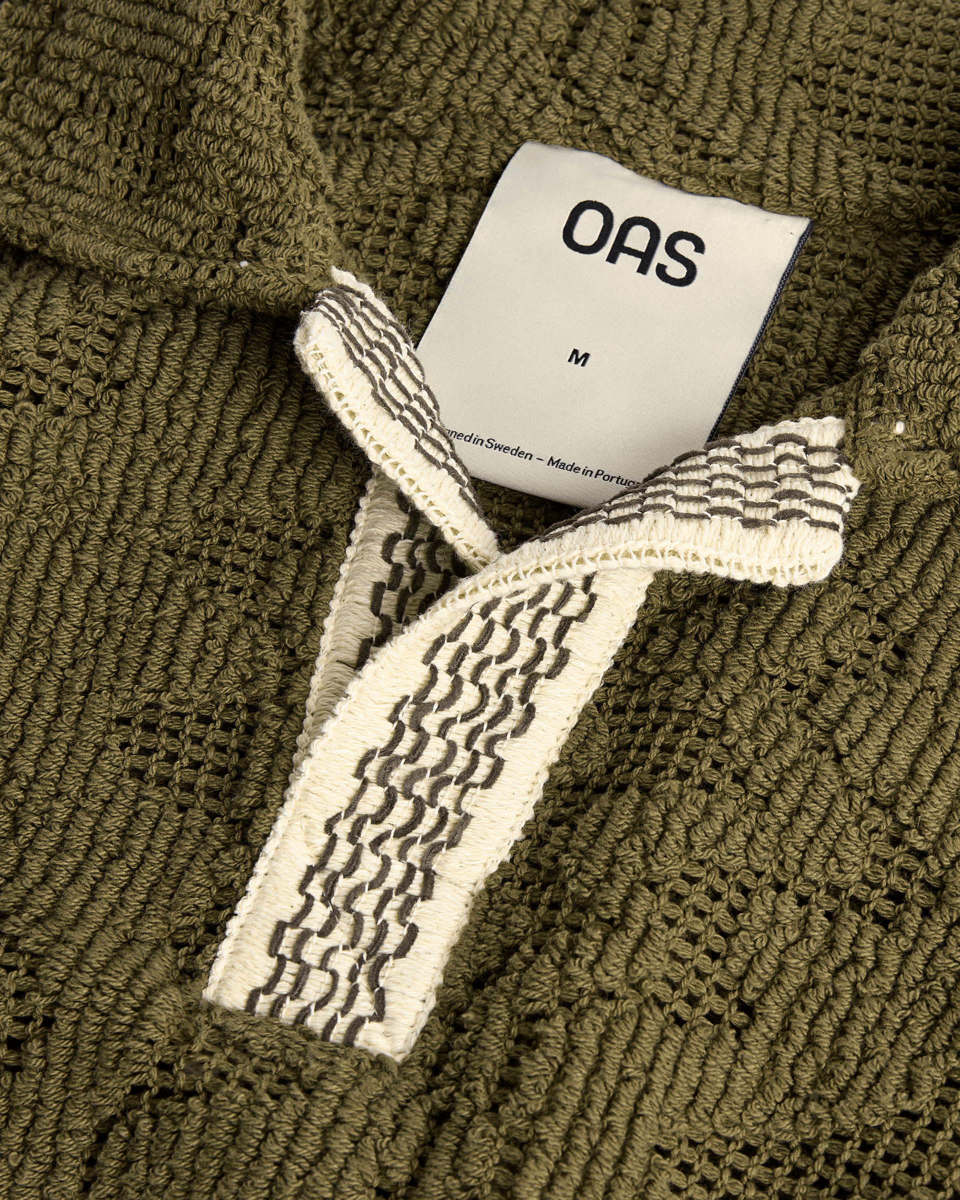 Palmer Crochet Shirt in Pine Verve - Milu James St