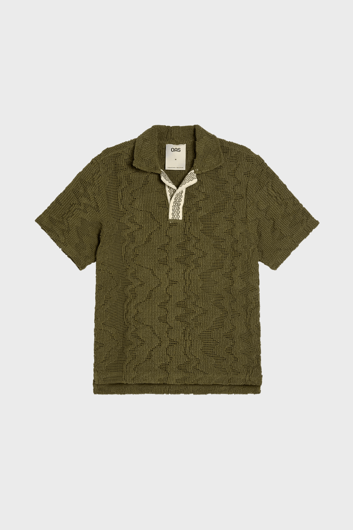 Palmer Crochet Shirt in Pine Verve