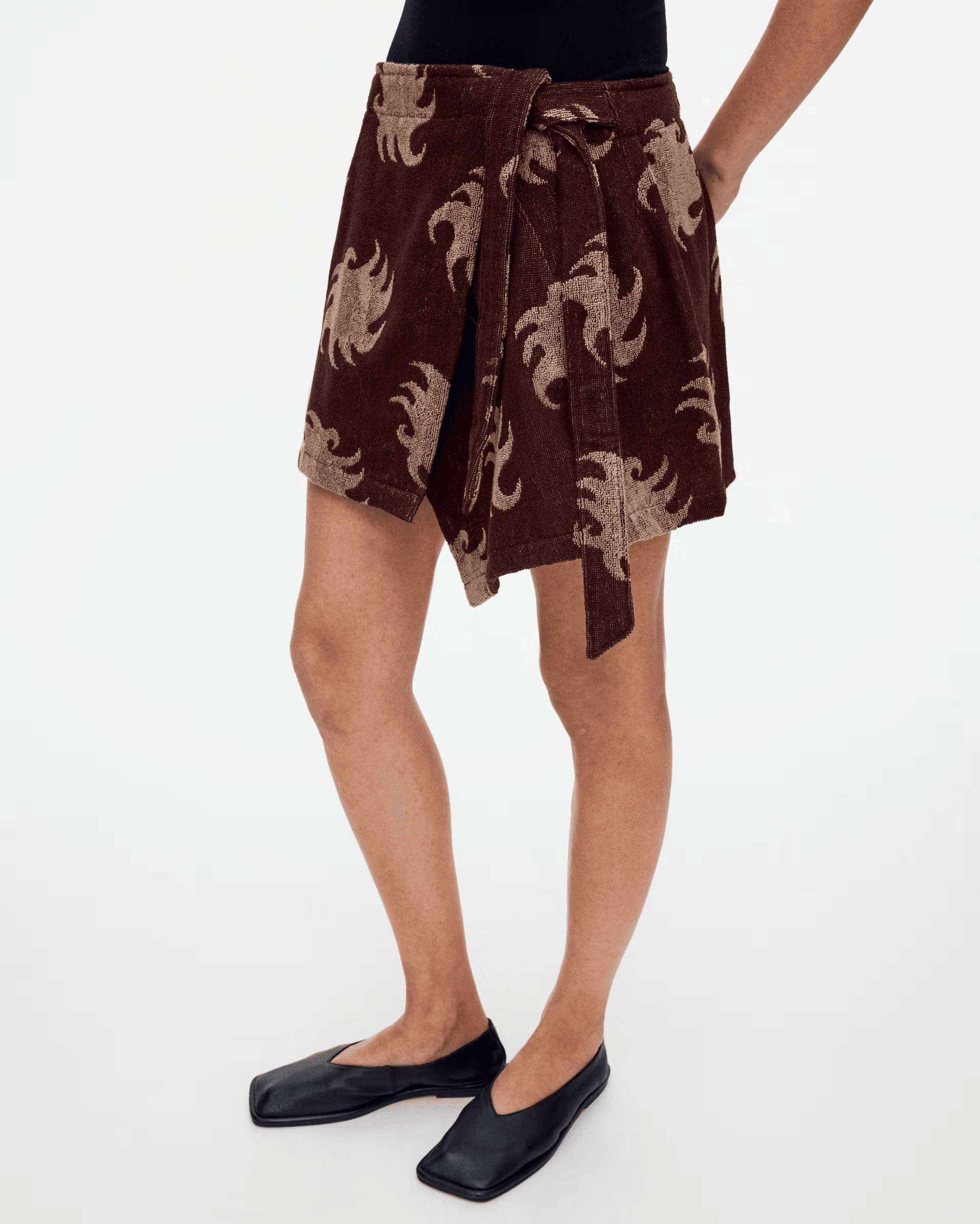 Wrap Skirt in Mocha Ember Cove
