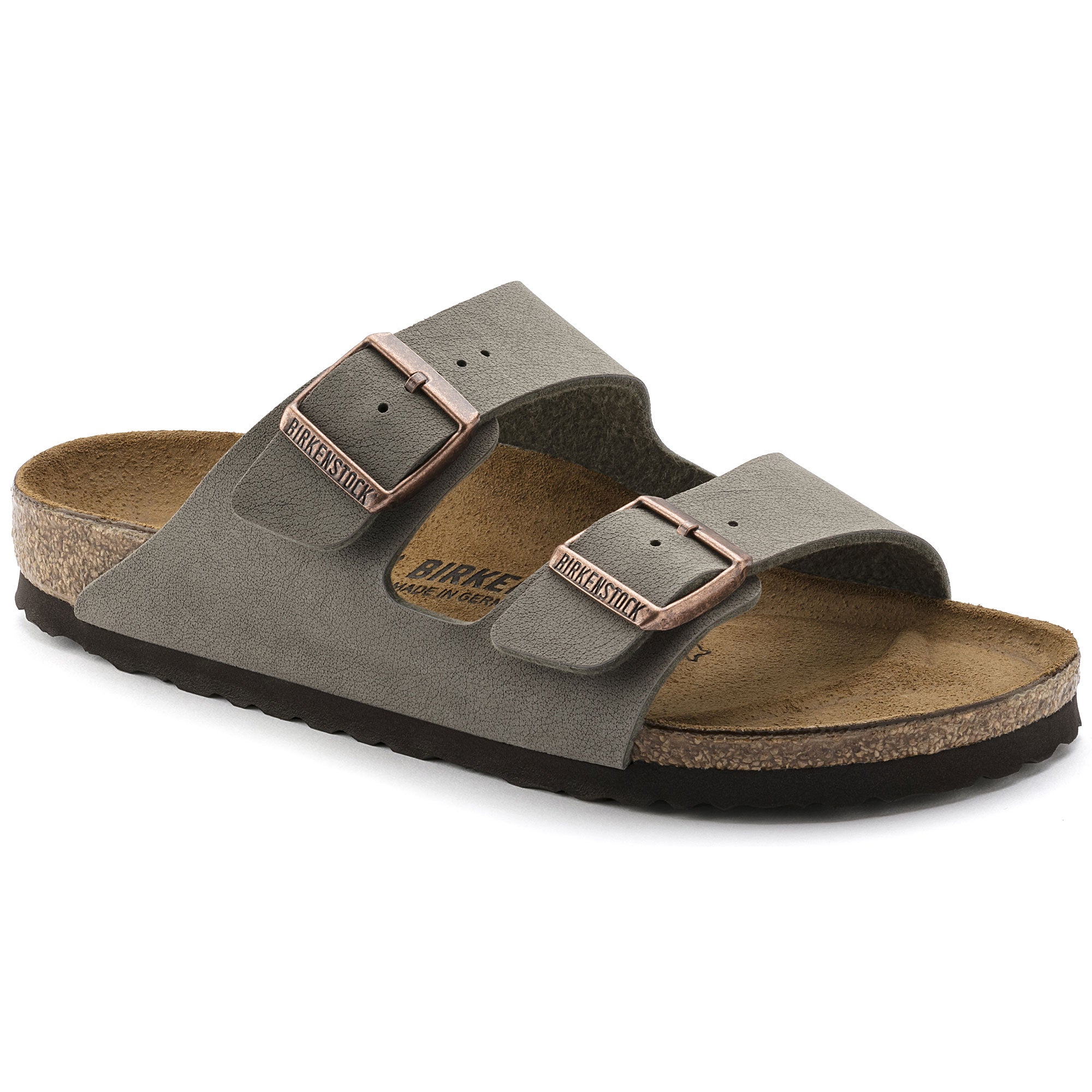 Arizona BirkiBuc in Stone (Classic Footbed - Suede Lined) - Milu James St