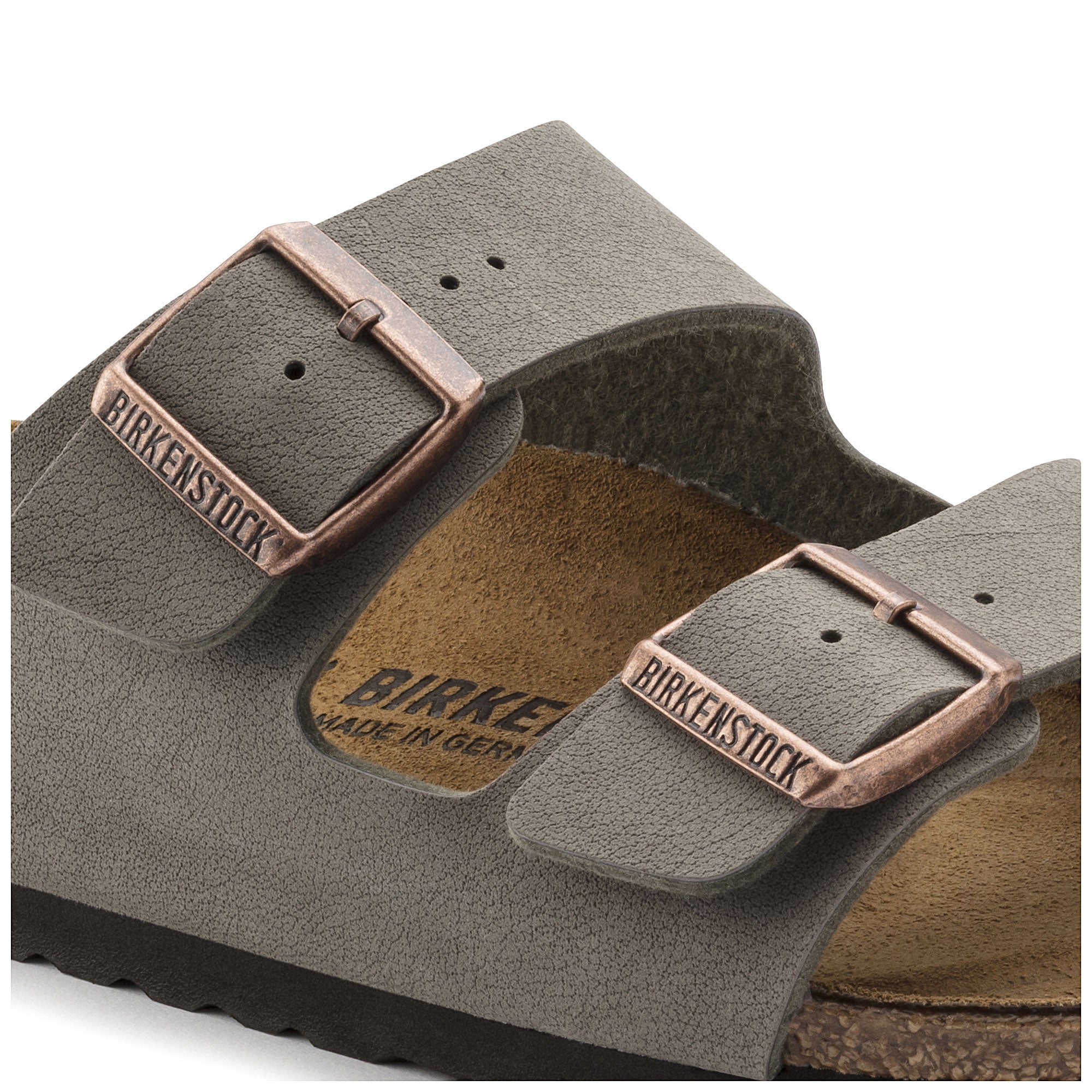 Arizona BirkiBuc in Stone (Classic Footbed - Suede Lined) - Milu James St