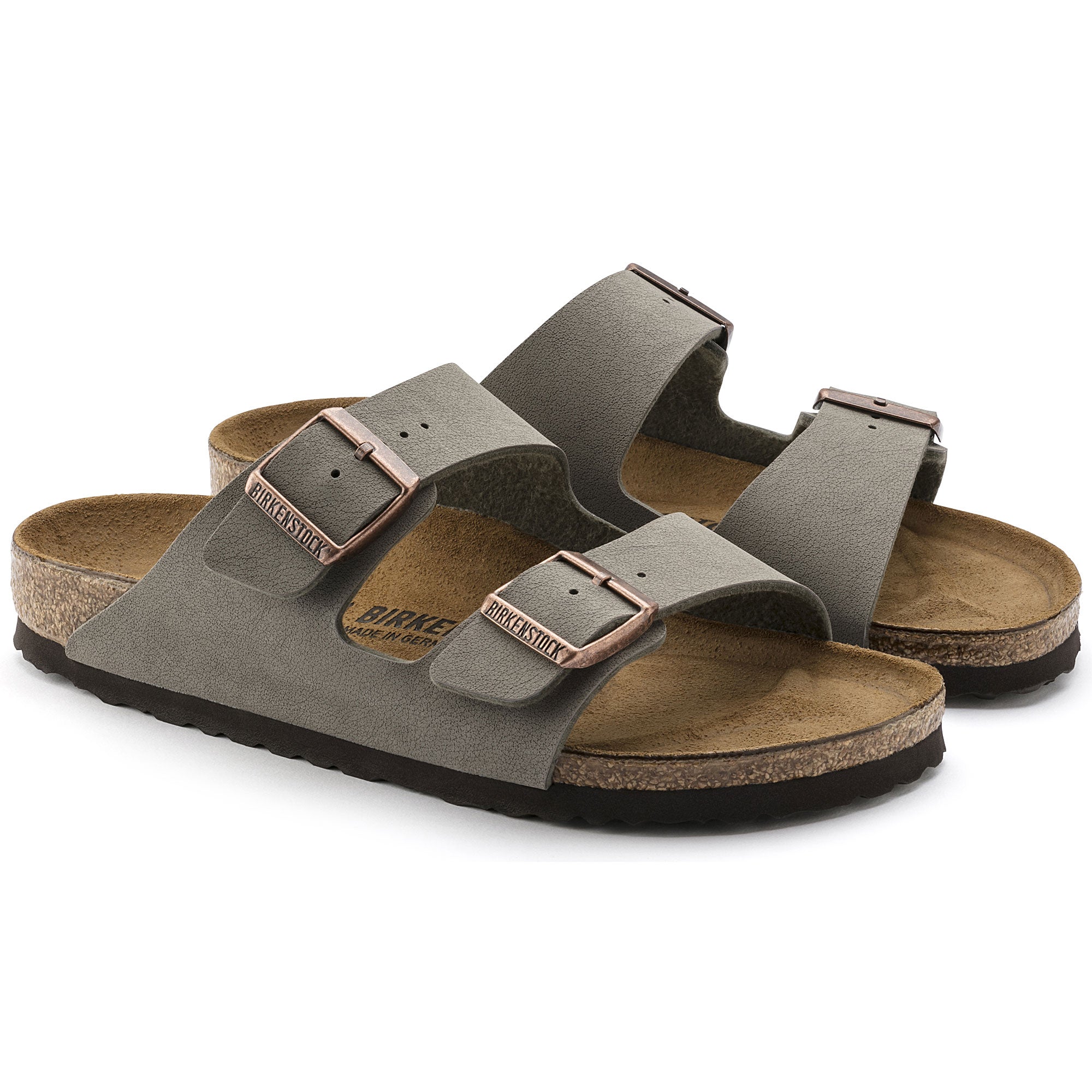 Arizona BirkiBuc in Stone (Classic Footbed - Suede Lined) - Milu James St