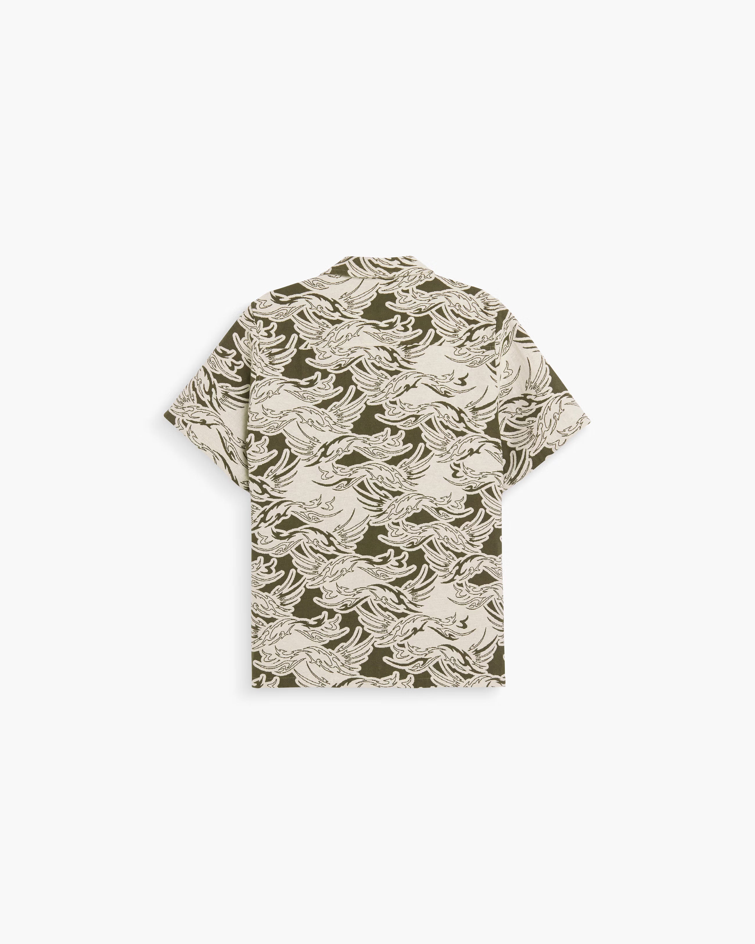 Cuba Shirt in Rouge Ecru Pattern