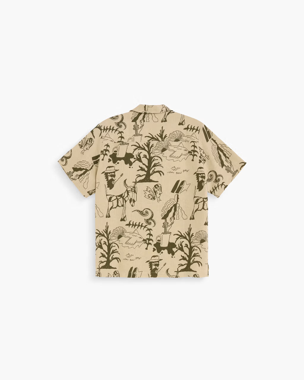 Linen Cuba Shirt in Poplan