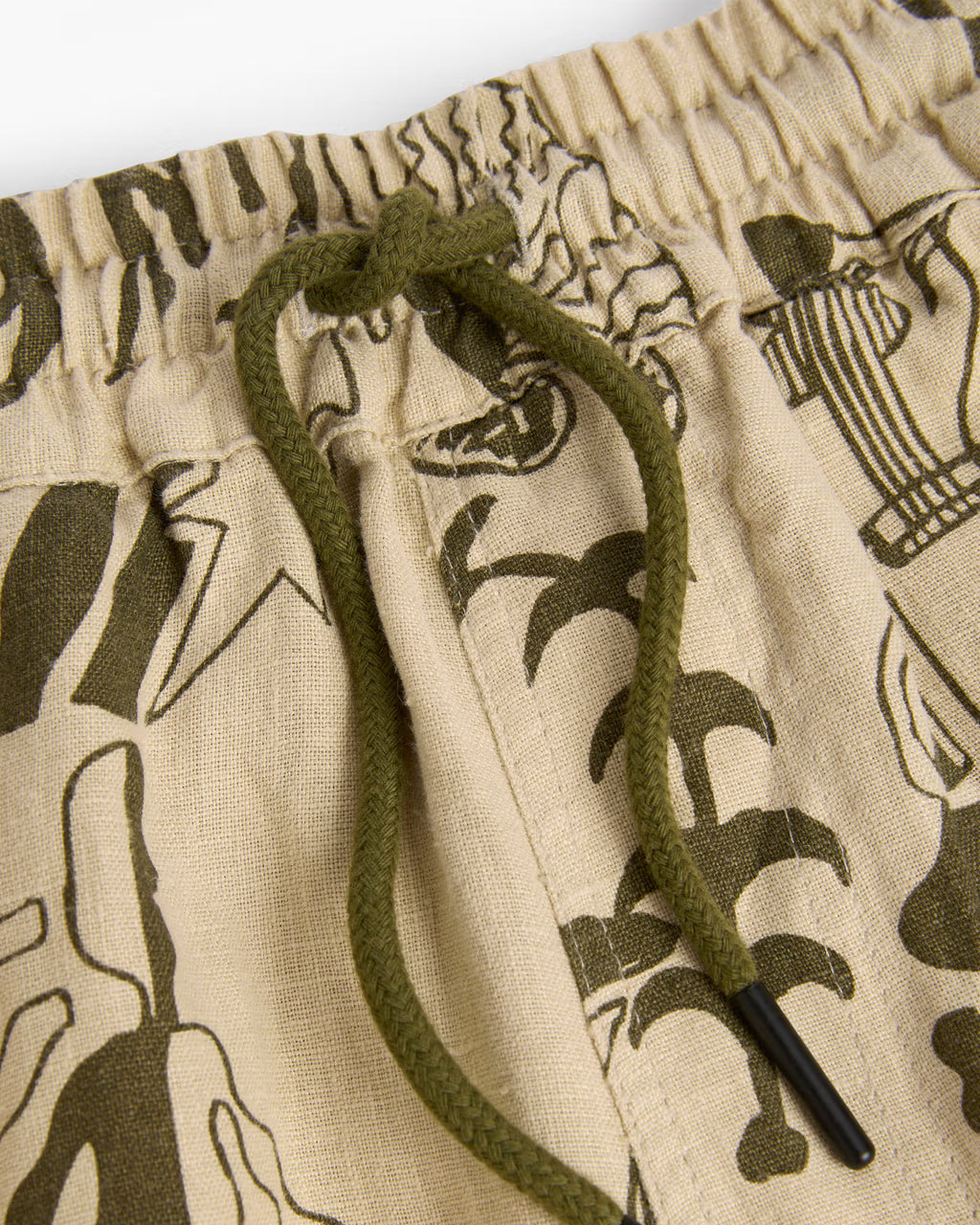 Linen Porto Shorts in Poplan