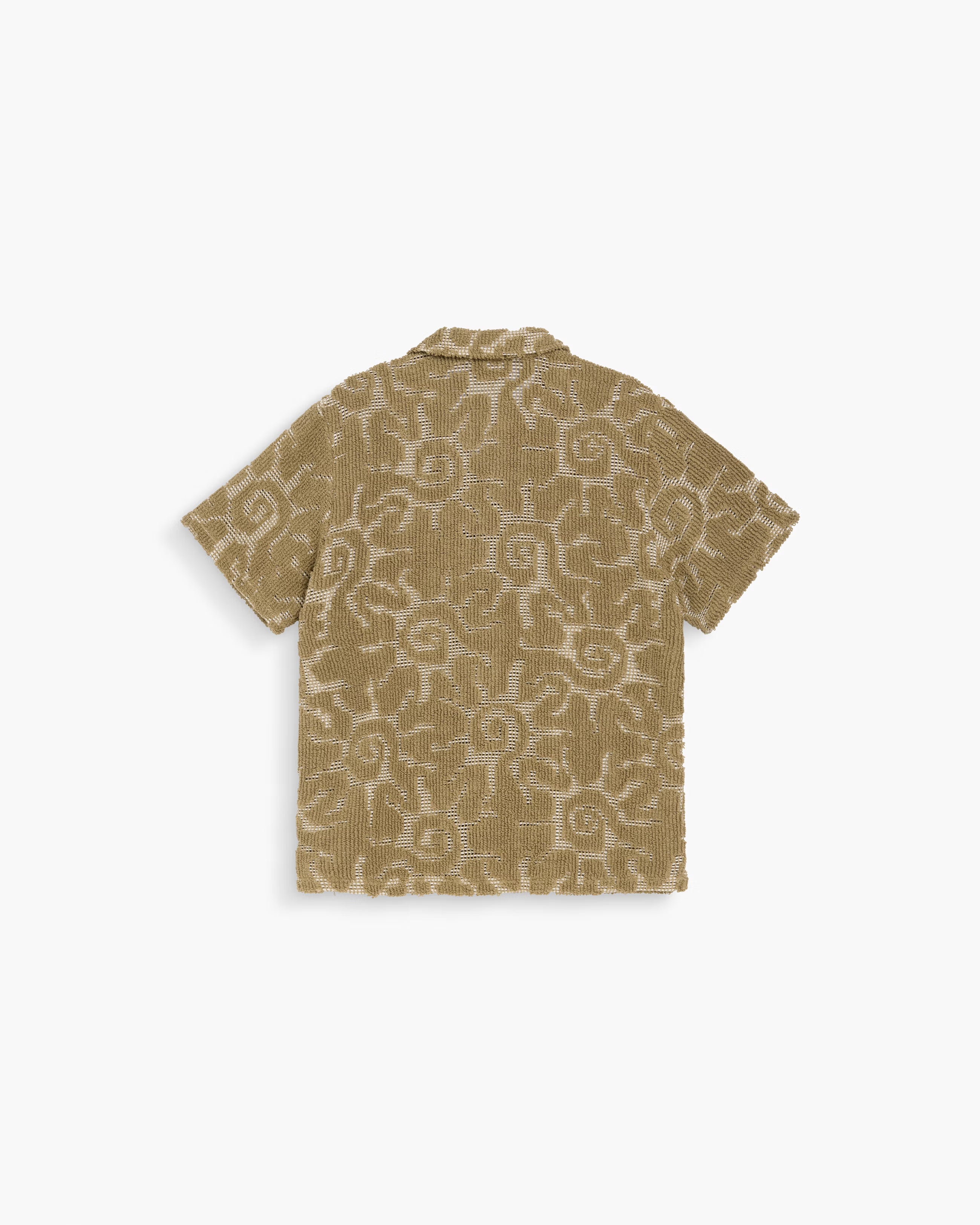 Knit Cuba Shirt in Sunero Camel Pattern