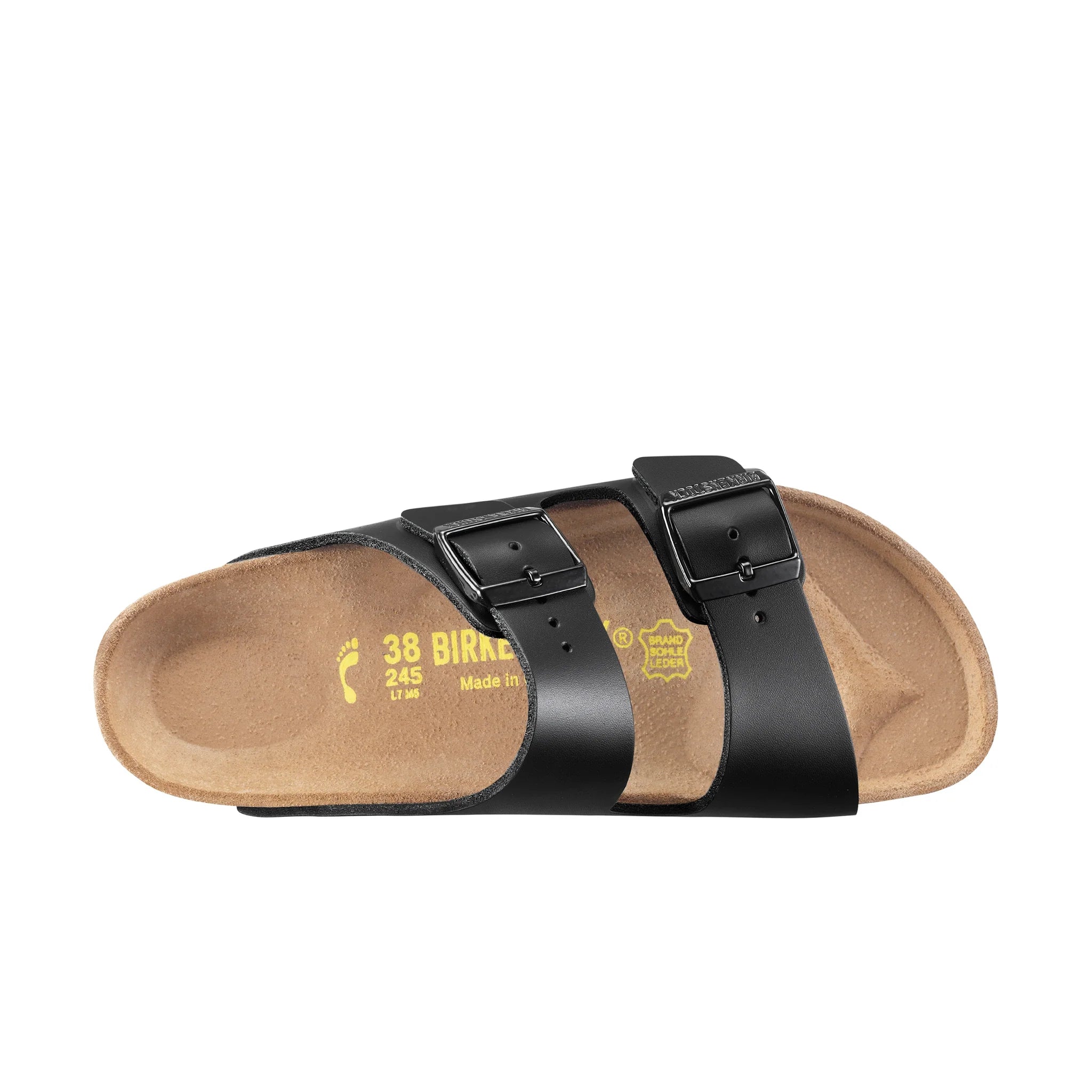 Arizona Smooth Leather in Black (Classic Footbed - Suede Lined)