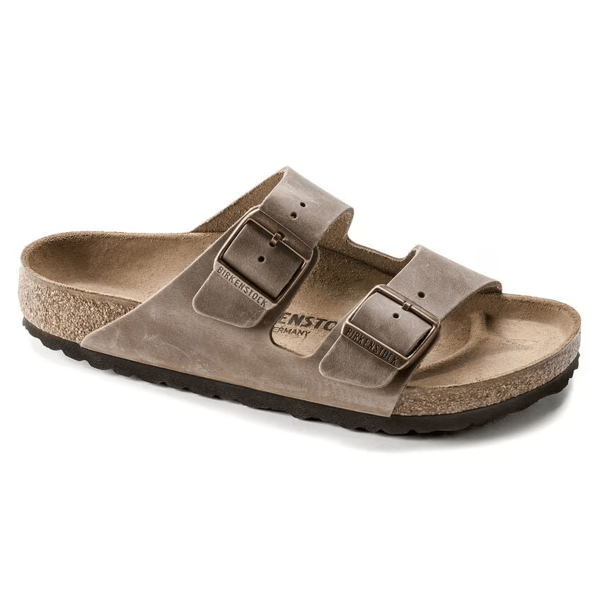 Arizona Oiled Leather in Tabacco Brown (Classic Footbed - Suede Lined) - Milu James St