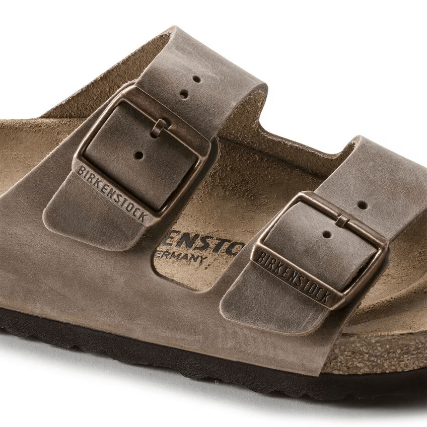 Arizona Oiled Leather in Tabacco Brown (Classic Footbed - Suede Lined) - Milu James St