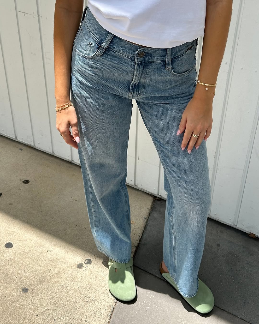 Boston Suede Leather in Green Tea (Soft Footbed)