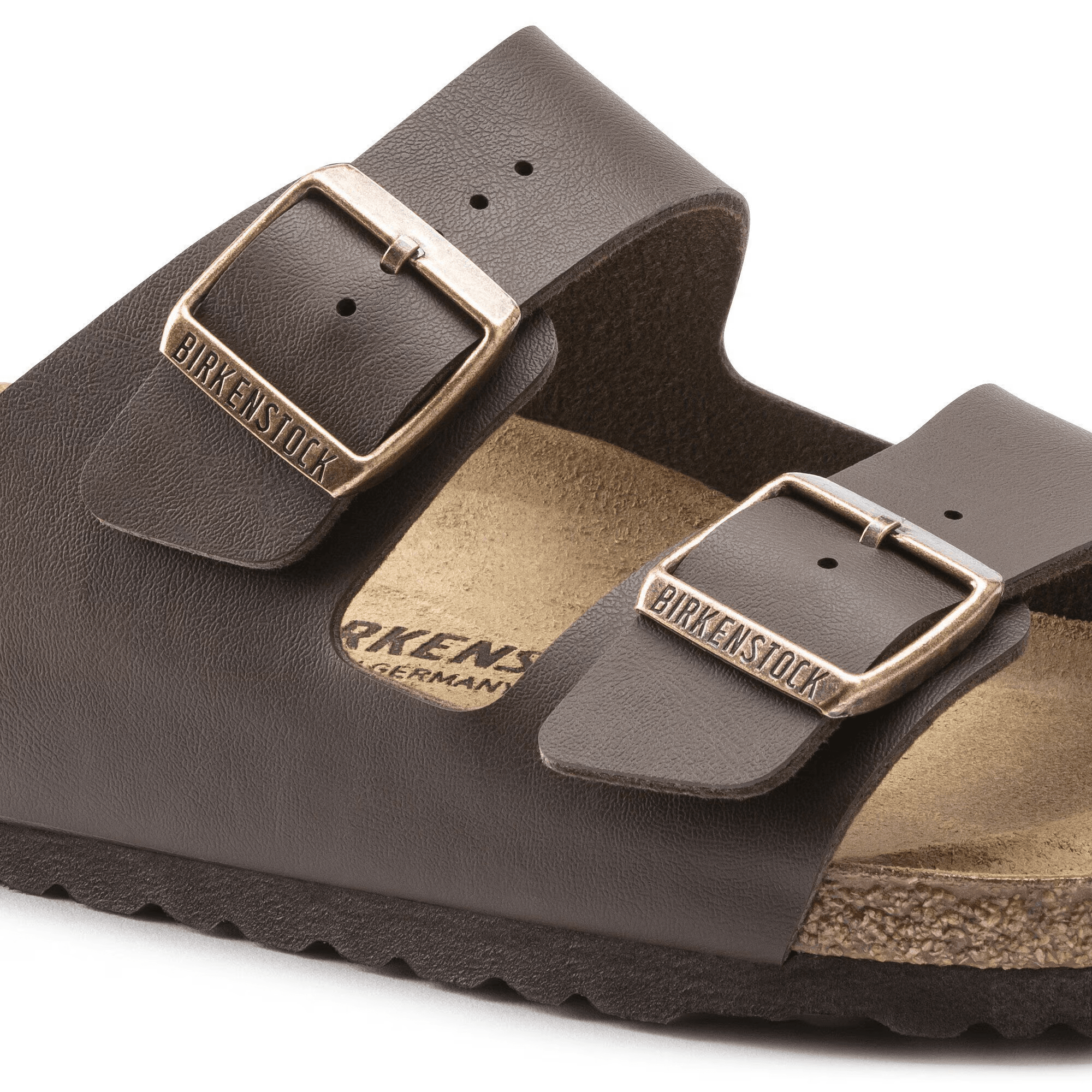 Arizona Birko-Flor in Dark Brown (Classic Footbed - Suede Lined)