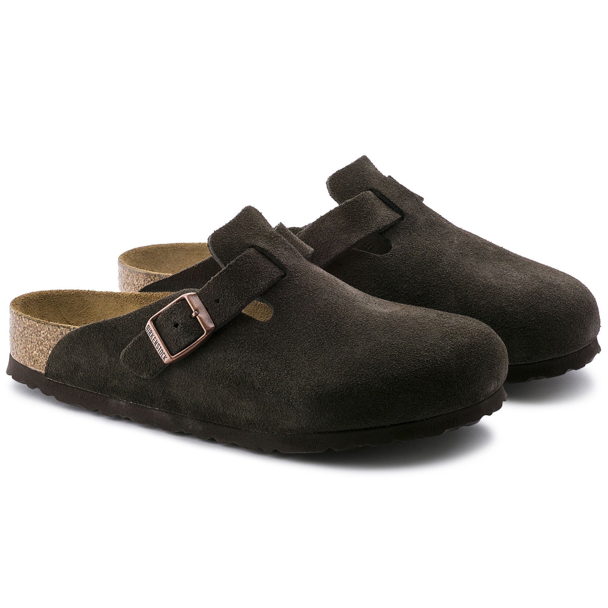 Boston Suede Leather in Mocca (Soft Footbed)