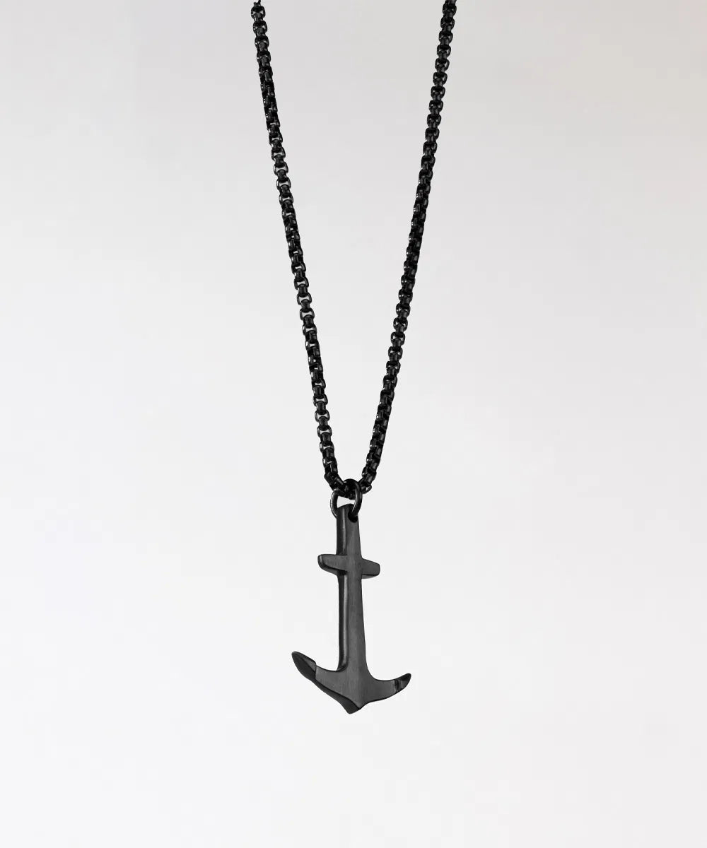 Anchor Necklace (Black)