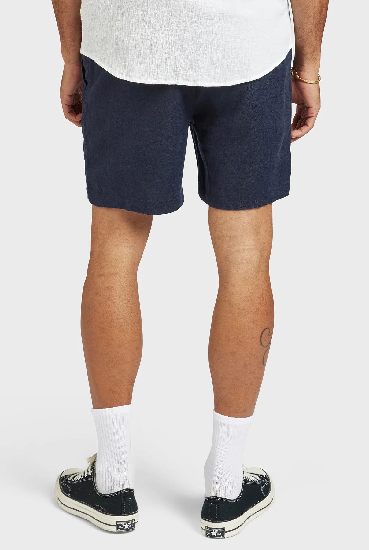 Riviera Linen Short in Navy