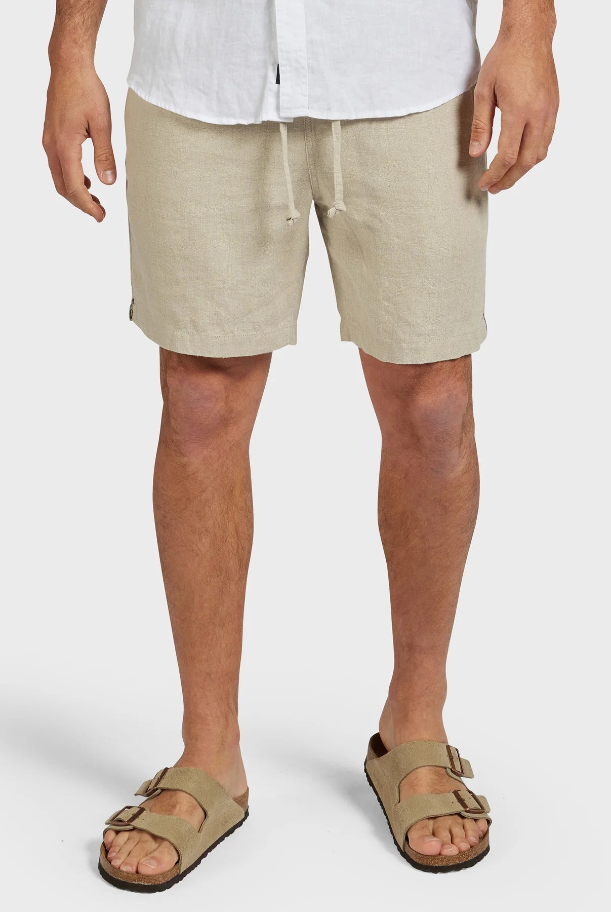 Riviera Linen Short in Oatmeal