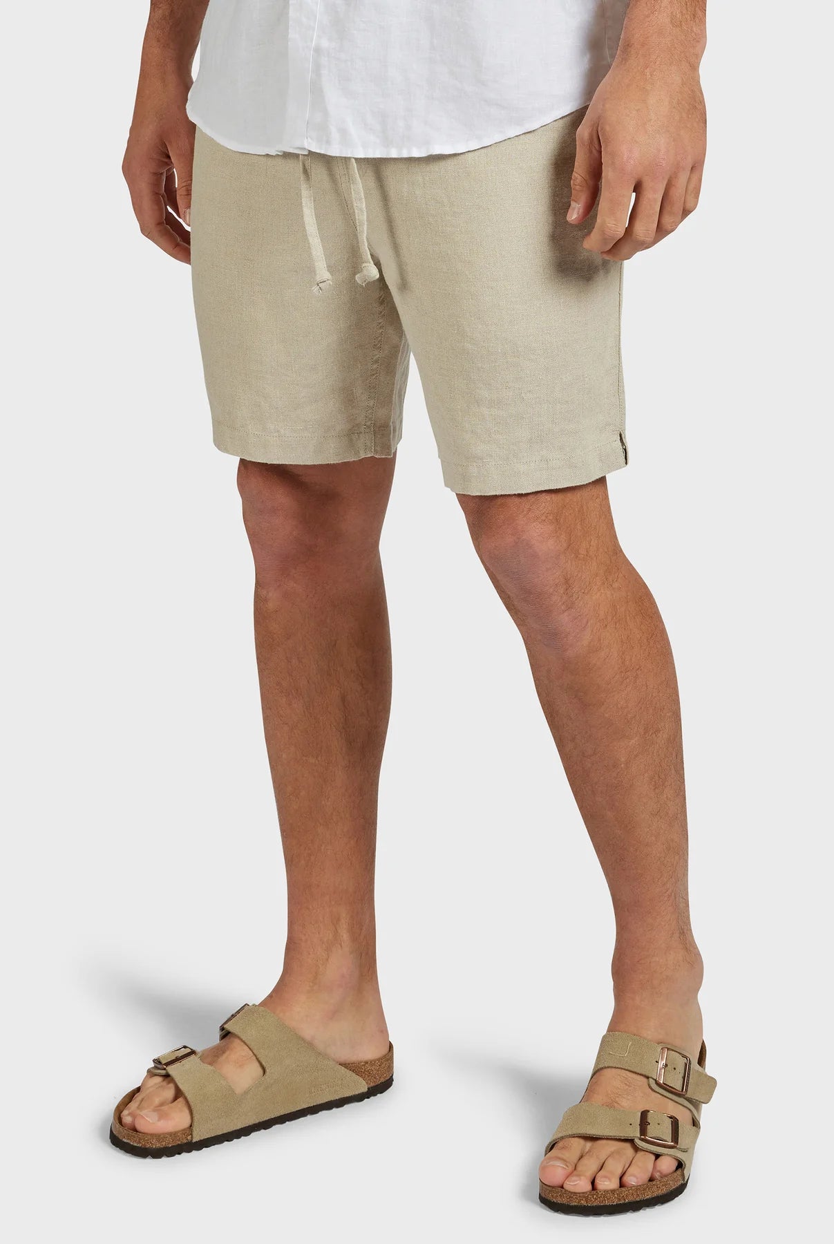 Riviera Linen Short in Oatmeal