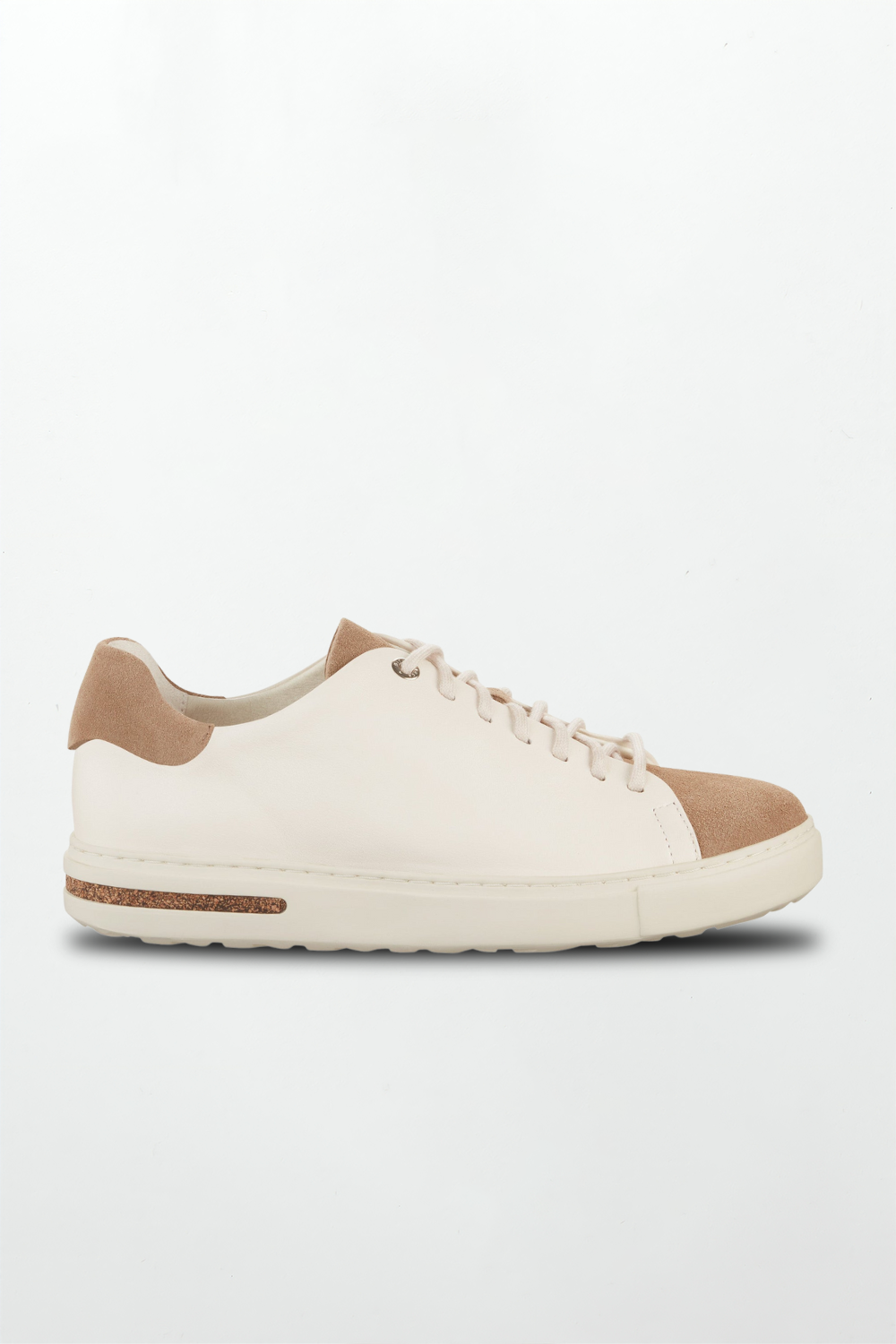 Bend Low Nubuck/Natural Leather in Grey Taupe/Eggshell Natural
