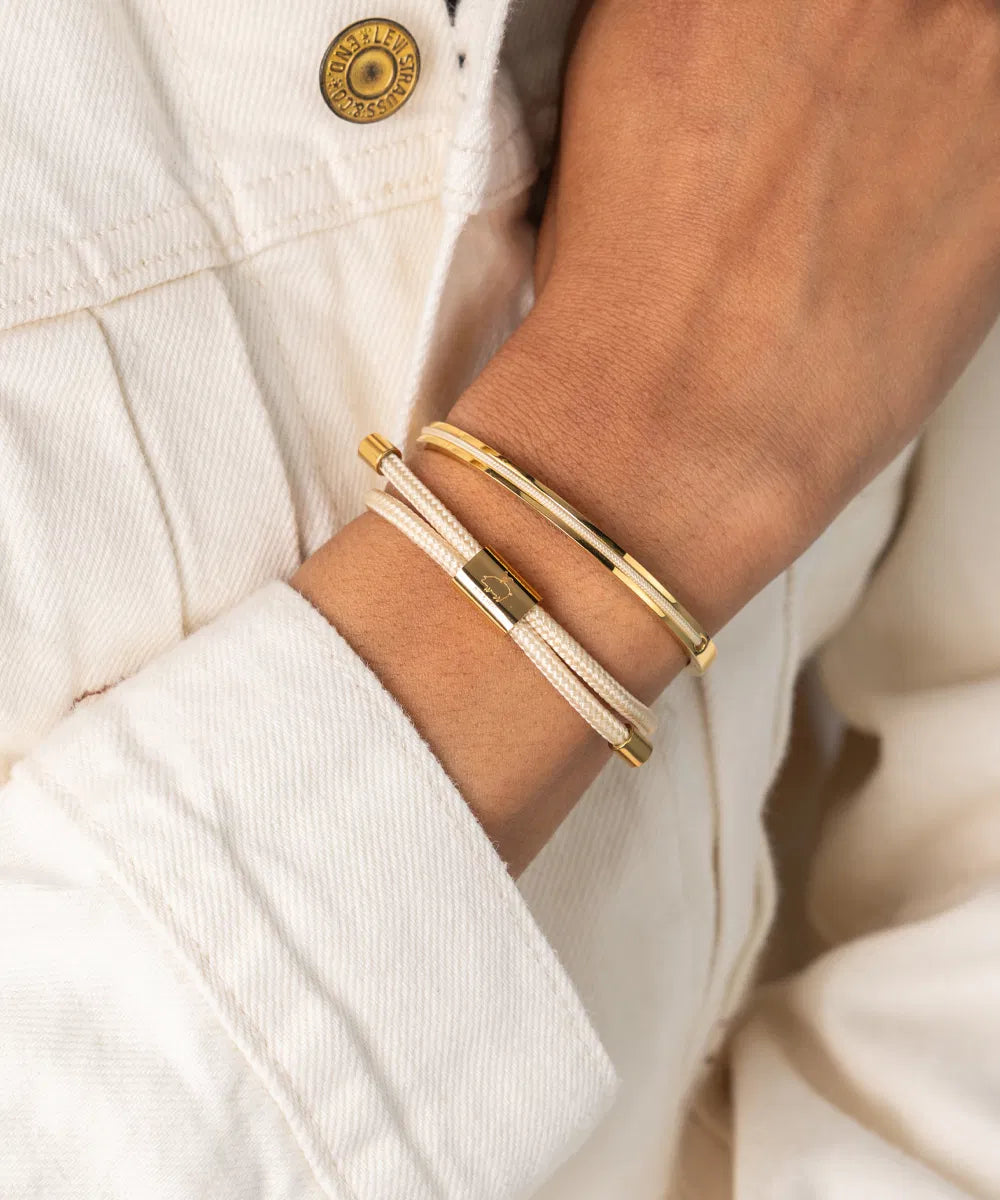 Little Lewis 3mm (Ivory | Gold) - Milu James St