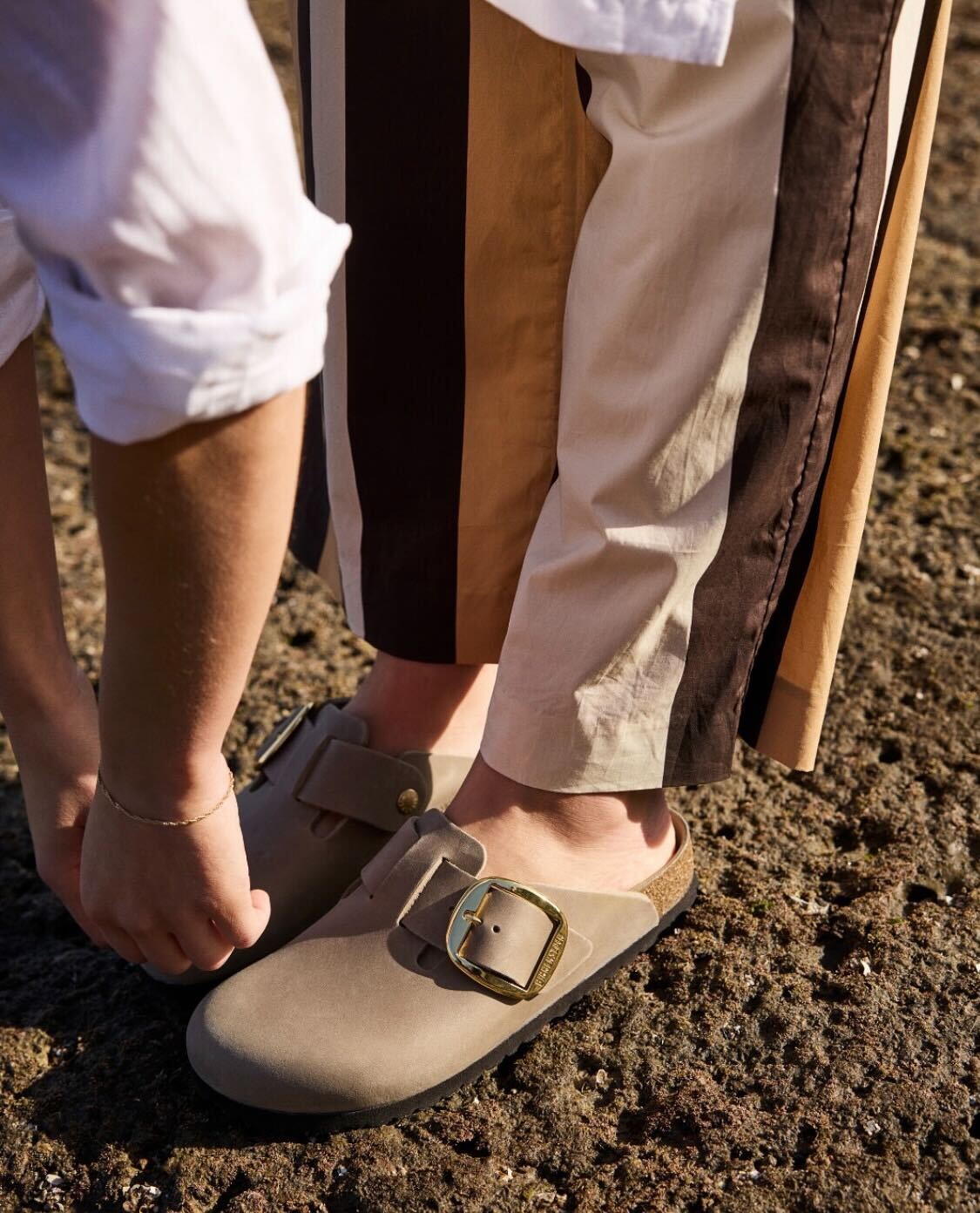 Boston Big Buckle Oiled Leather in Tabacco Brown