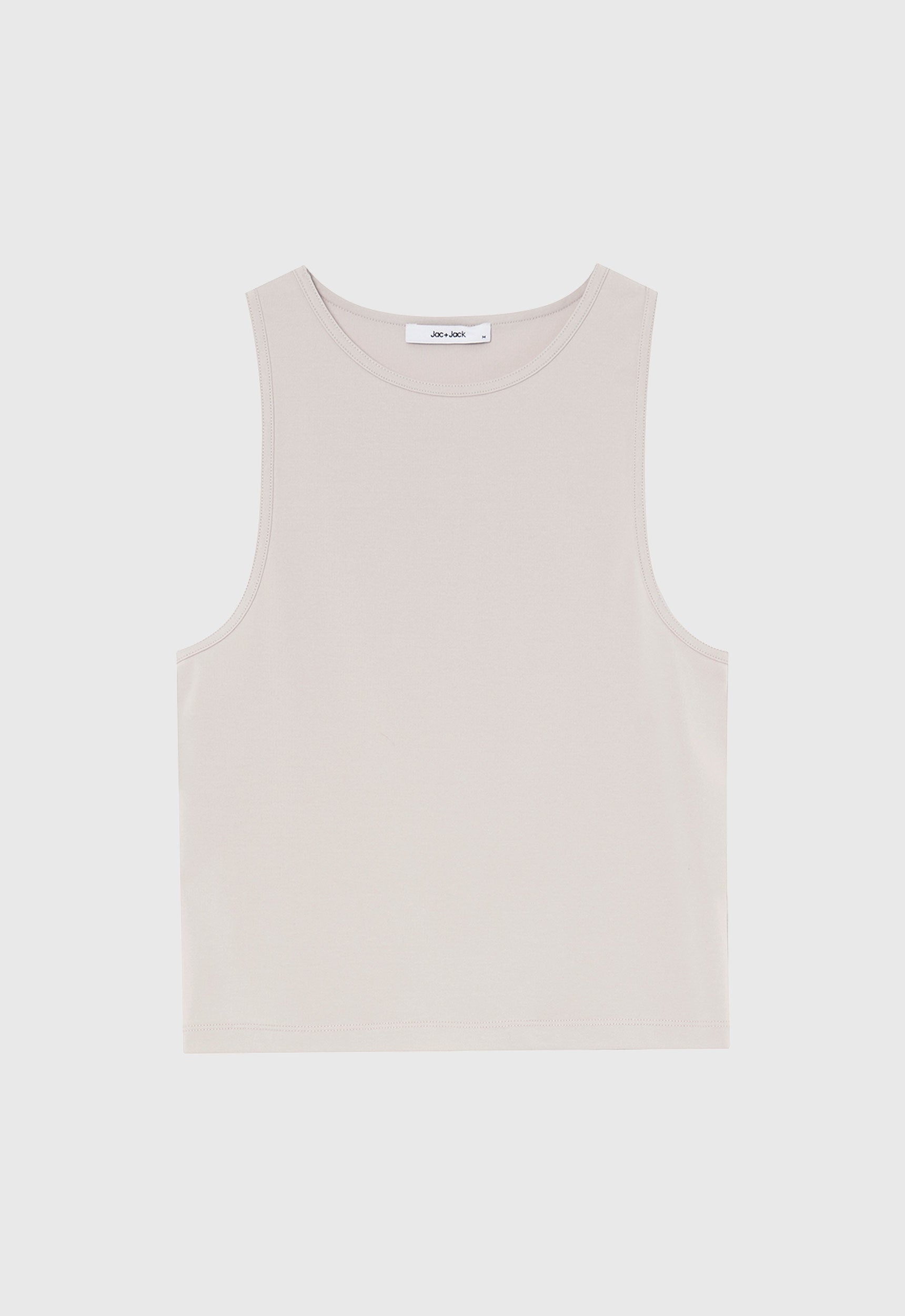 Foster Ribbed Cotton Tank in Dia Neutral