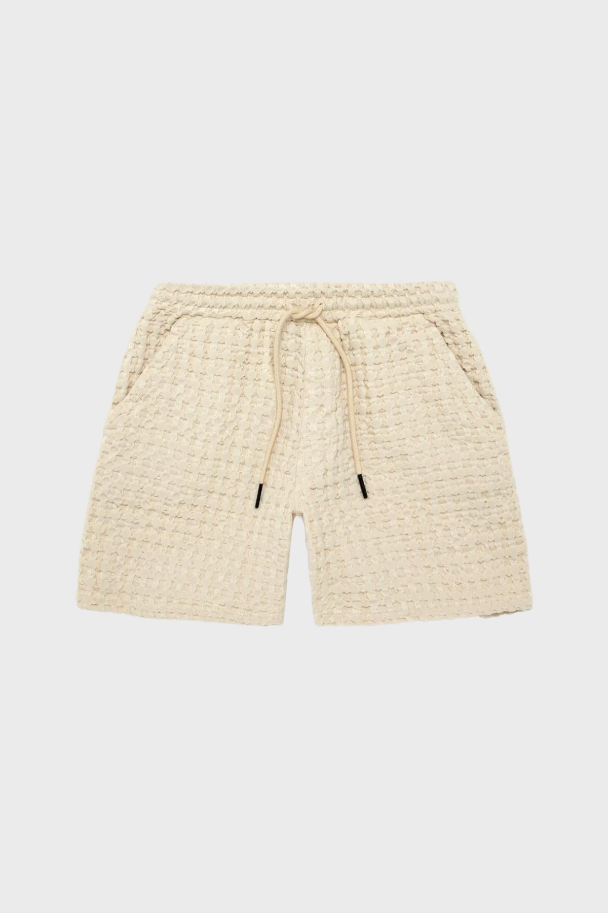 Waffle Shorts in Ecru Porto