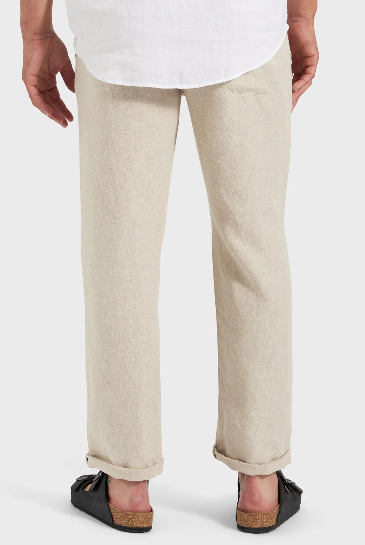 Riviera Linen Pant in Oatmeal