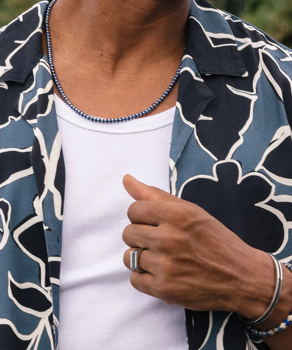 Brontide Necklace (Lapis Lazuli | Silver) - Milu James St