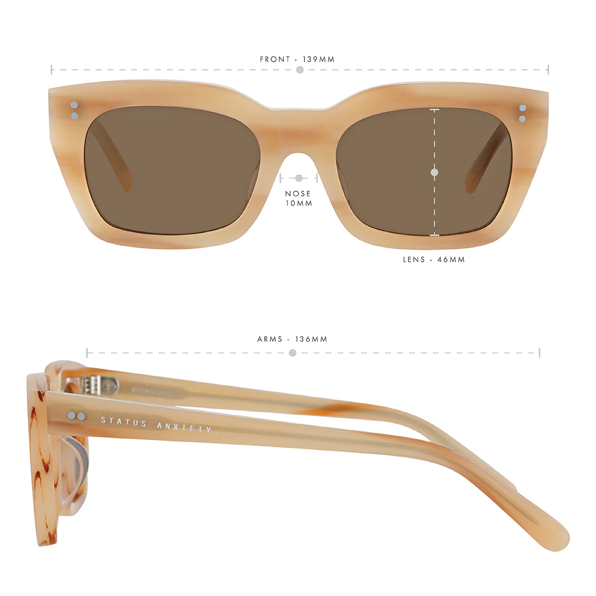 Antagonist Sunglasses in Blonde