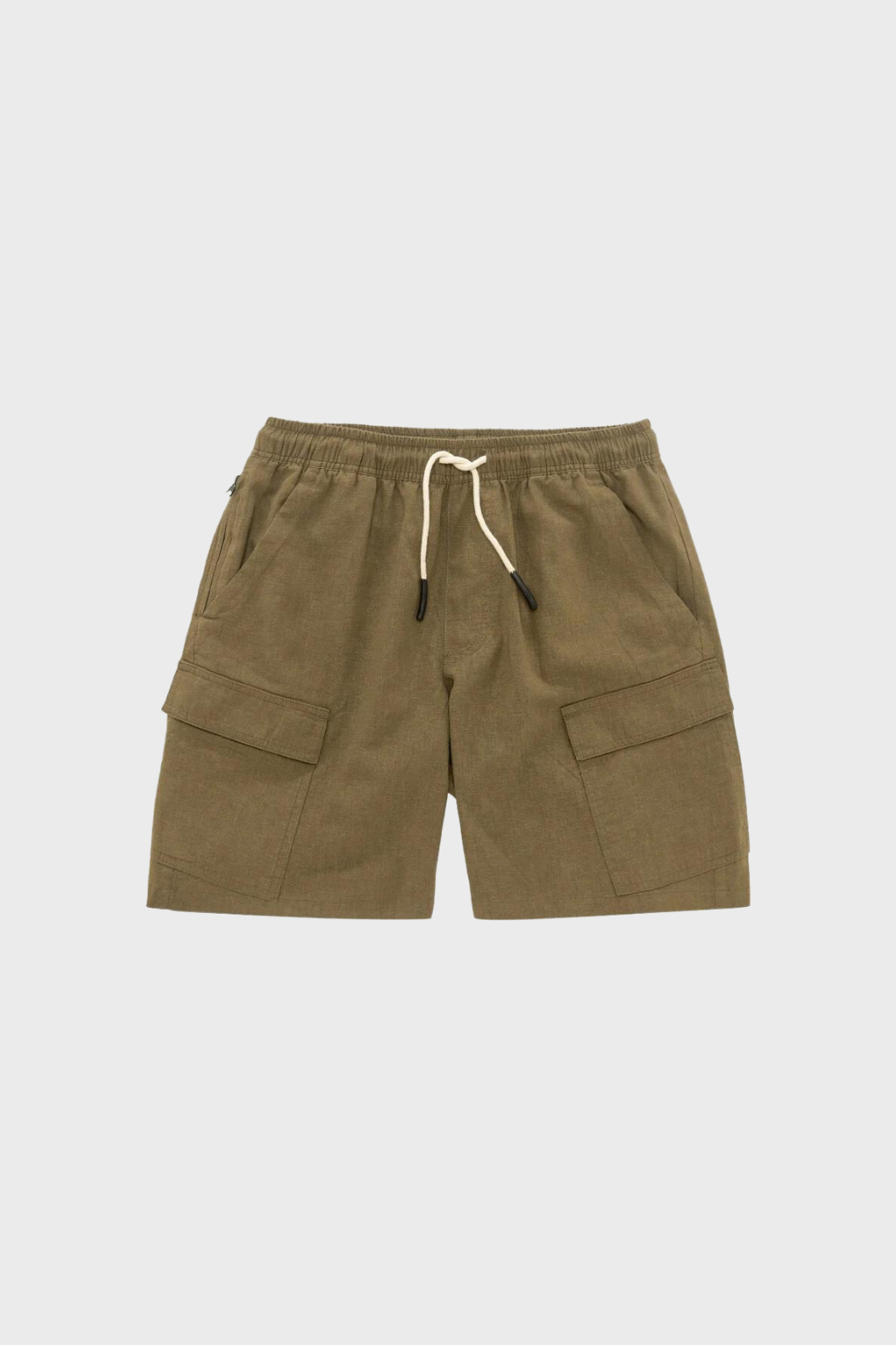 Cargo Linen Shorts in Army