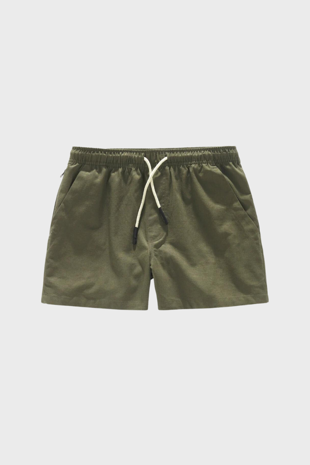 Linen Shorts in Army