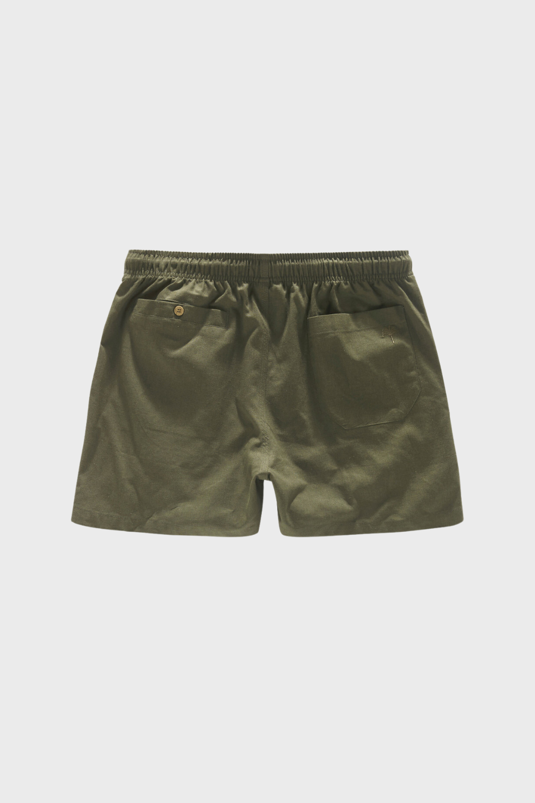 Linen Shorts in Army